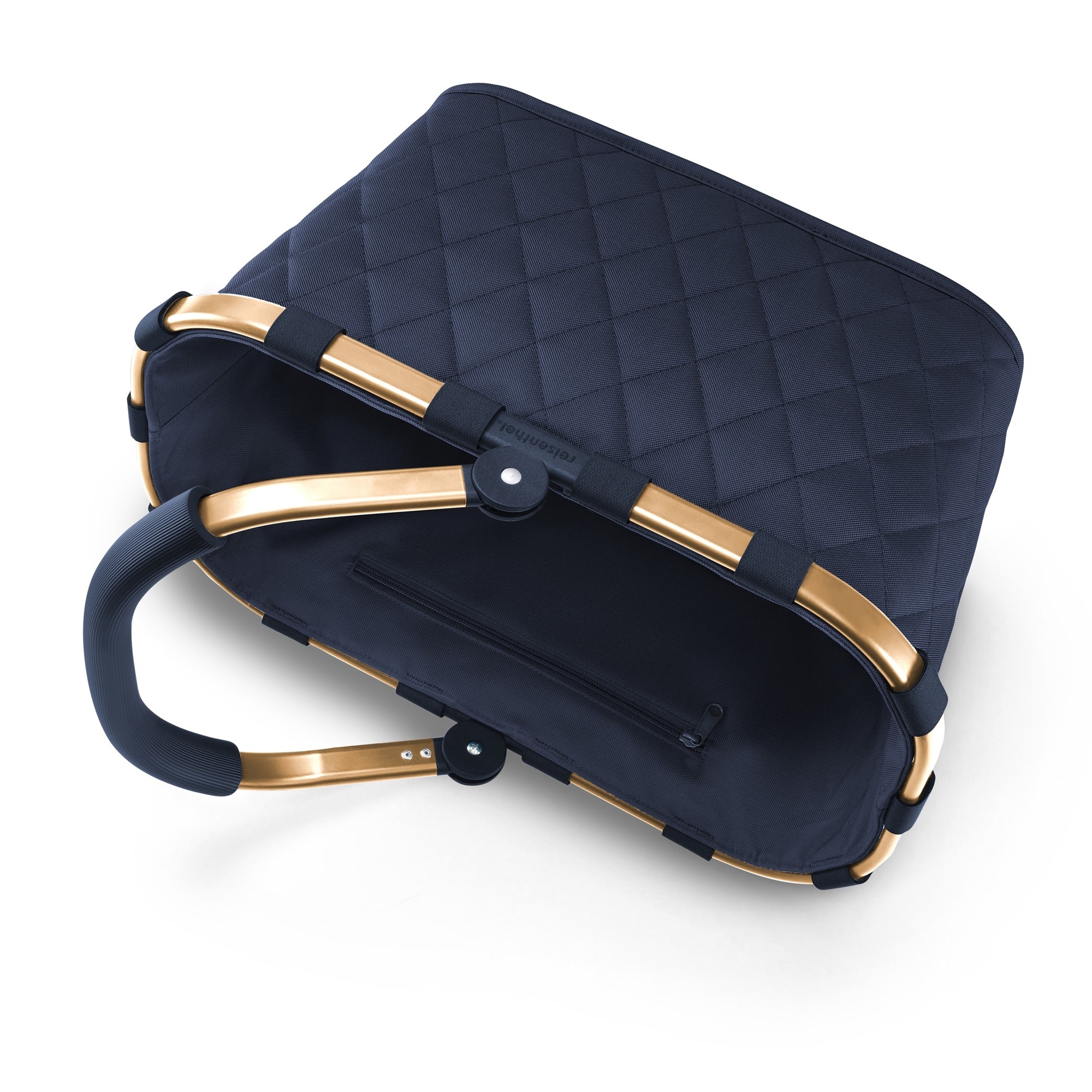 reisenthel - carrybag - frame rhombus midnight gold