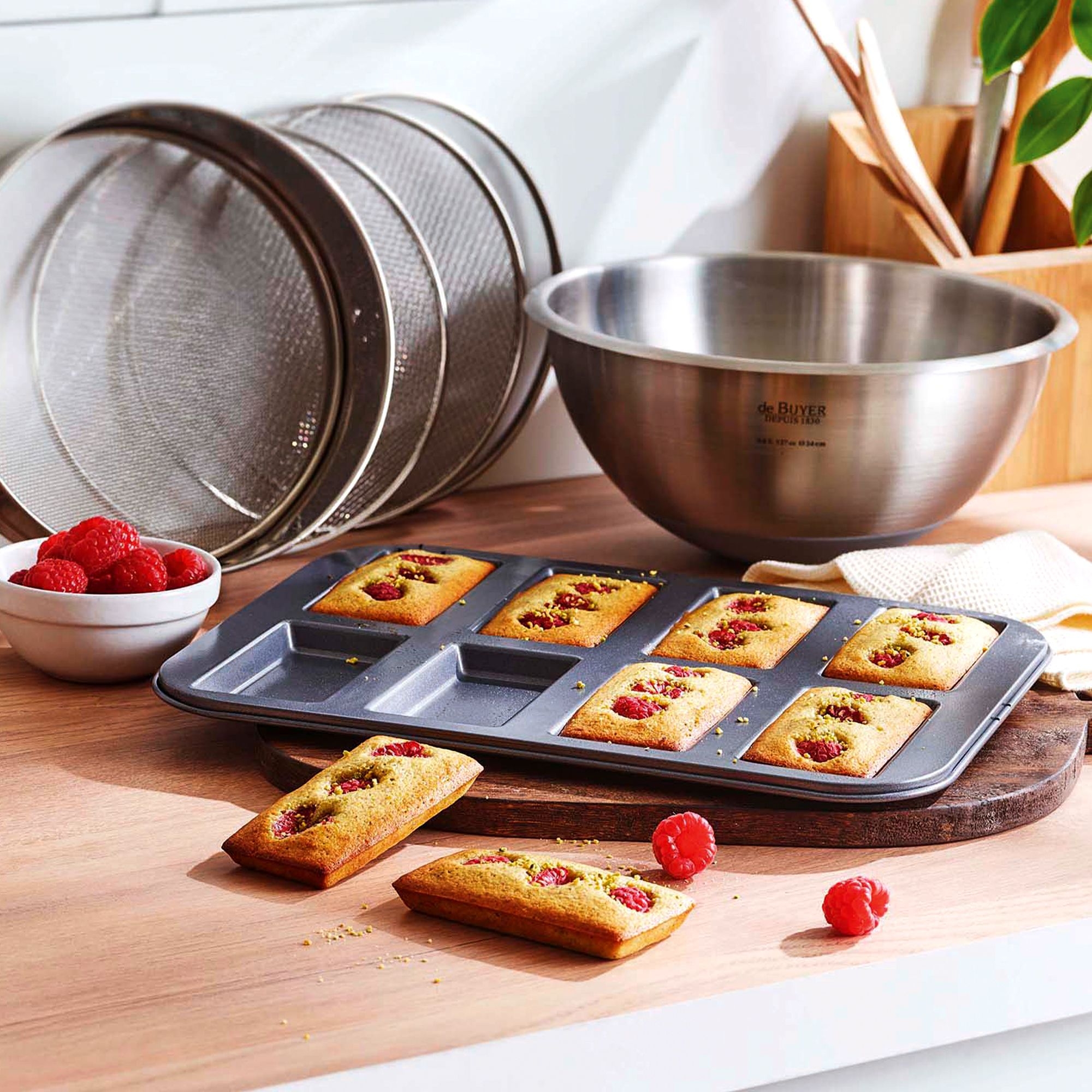 de Buyer - Tray 8 financiers - non-stick