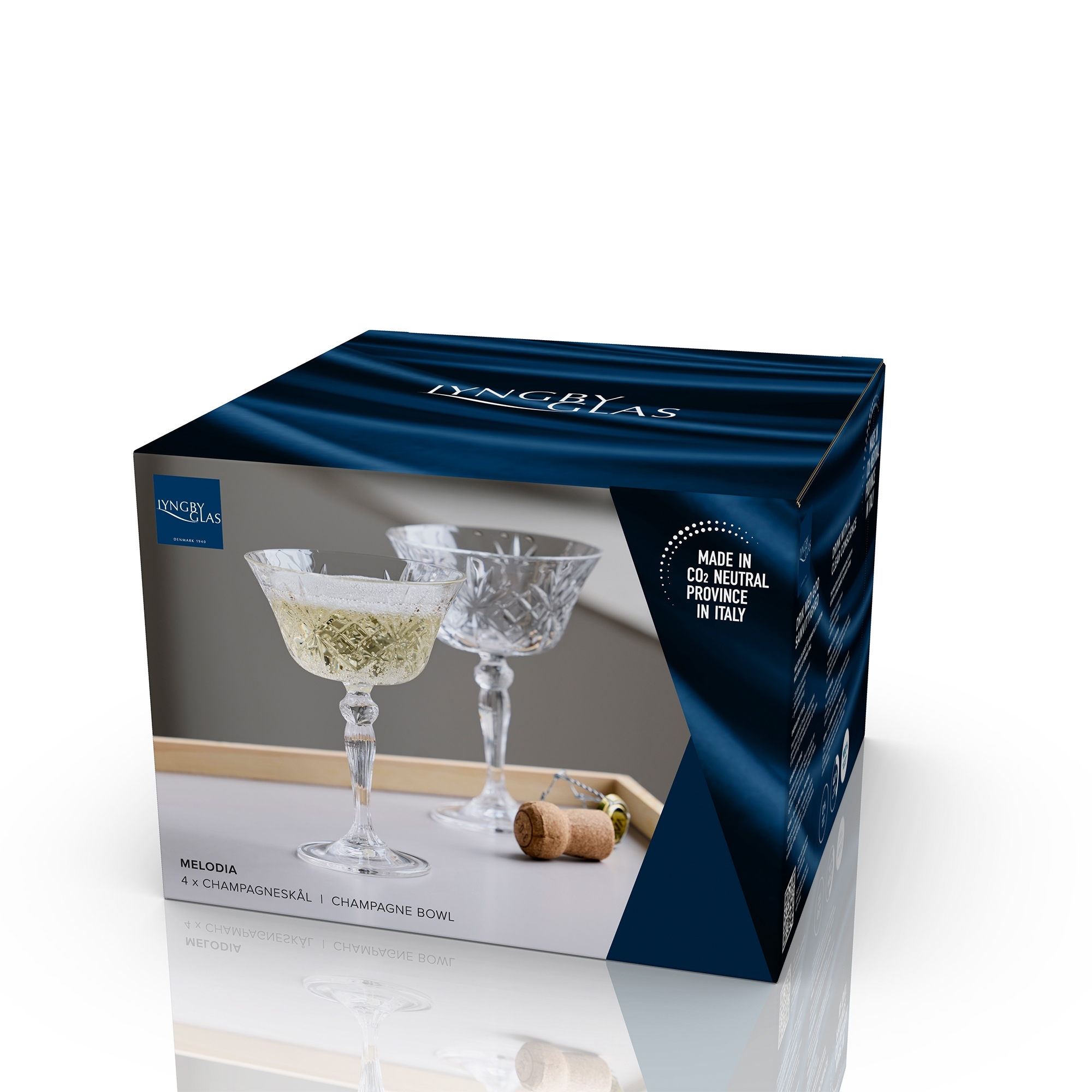 Lyngby Glas - Melodia - Champagner-Schale - 4 Stck.