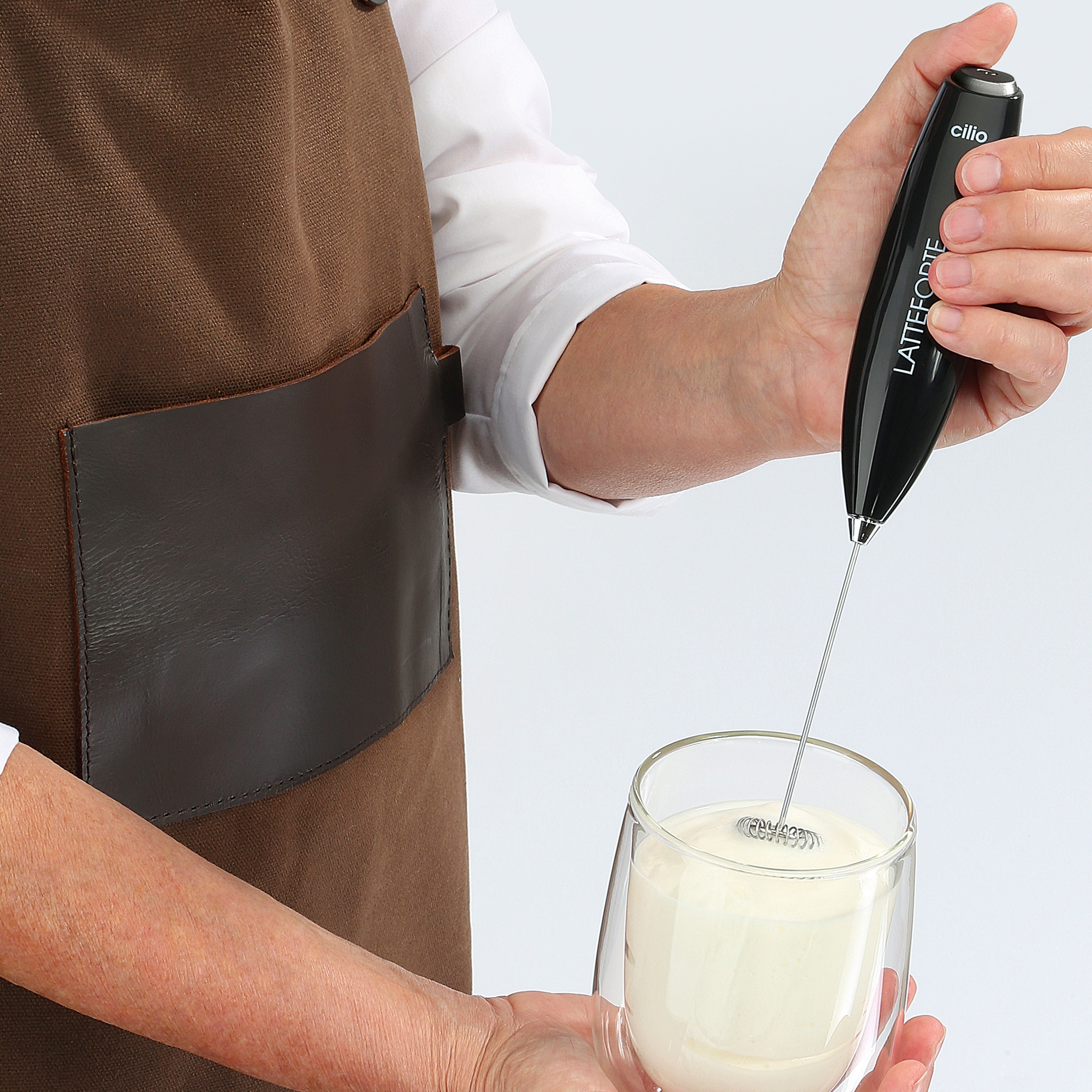 Cilio - milk frother - LATTEFORTE - black