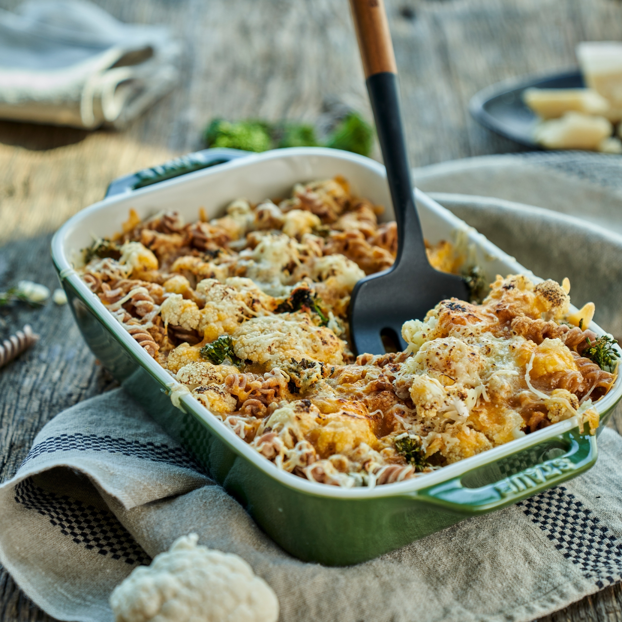 STAUB - Ceramique oven form | rectangular | 27 cm | green basil