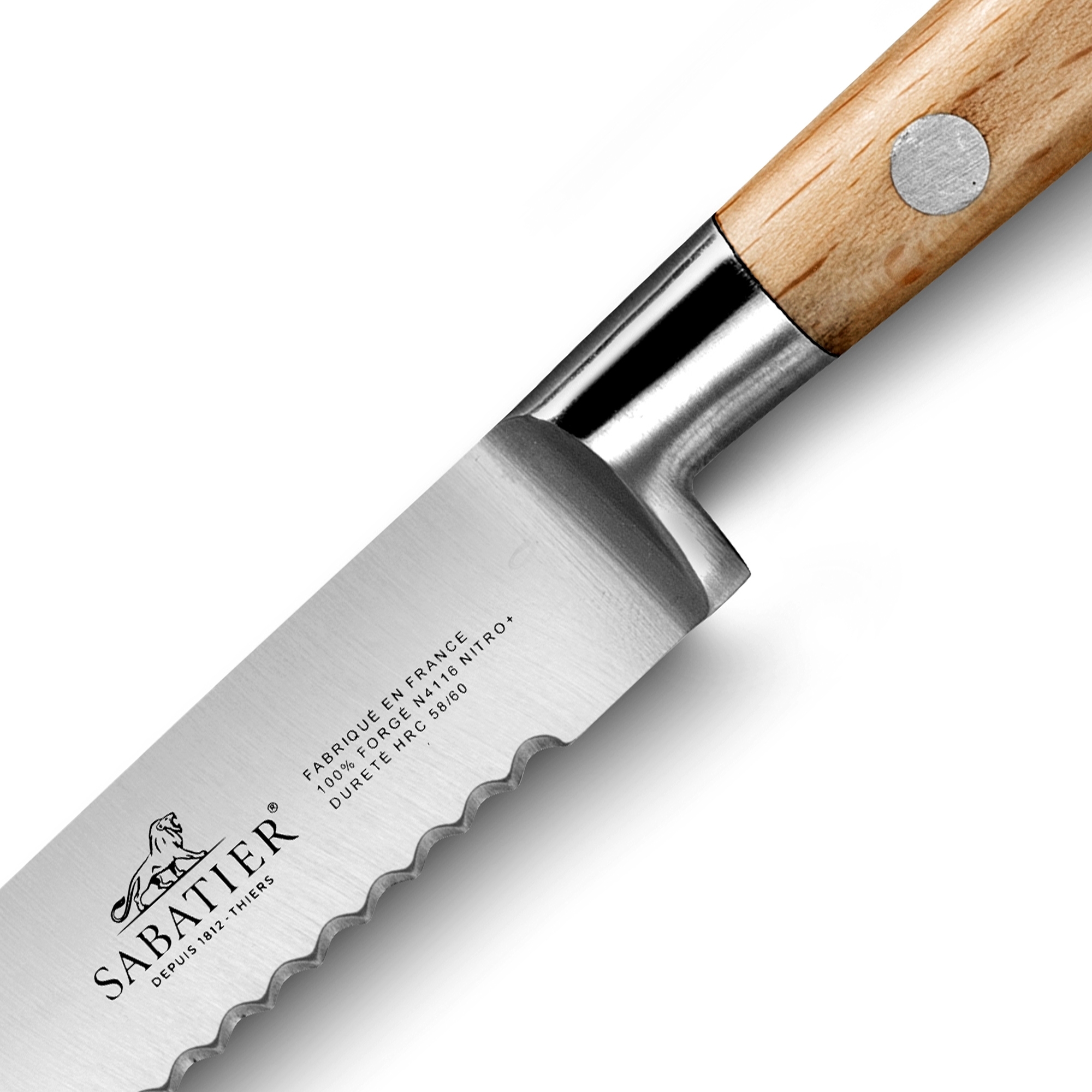 Sabatier - Paring knife serrated blade 12 cm - IDÉAL BROCÉLIANDE