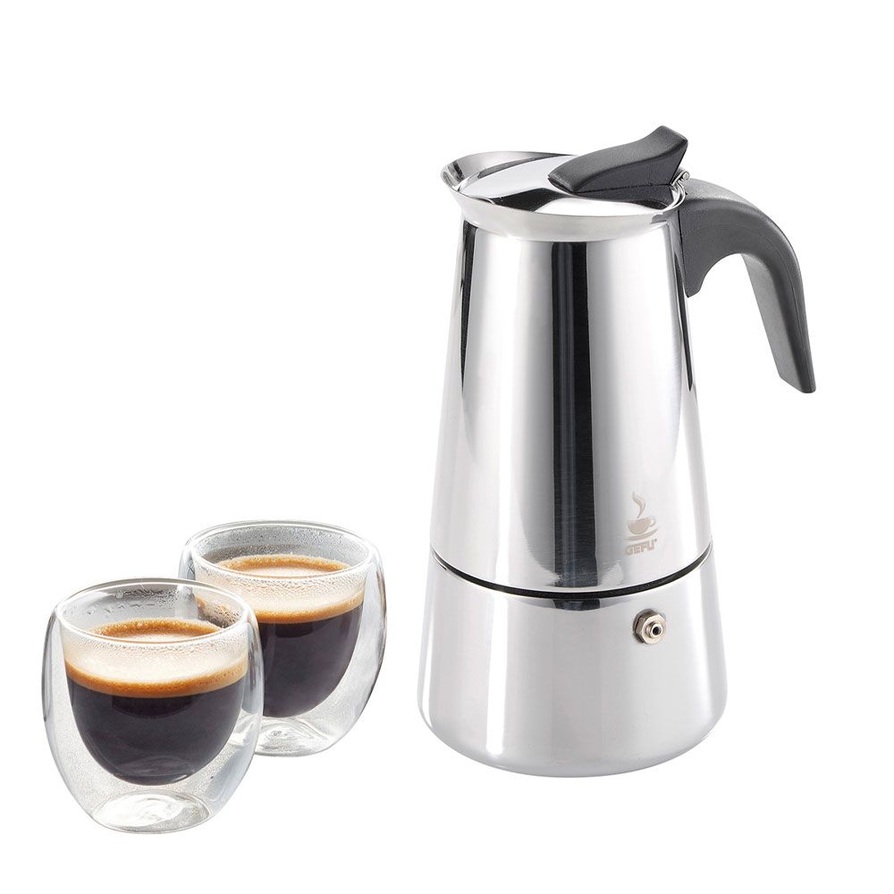 Fino Turkish Warmer Coffee Pot, Professional Quality 18/8 Stainless Steel,  6-Ounce