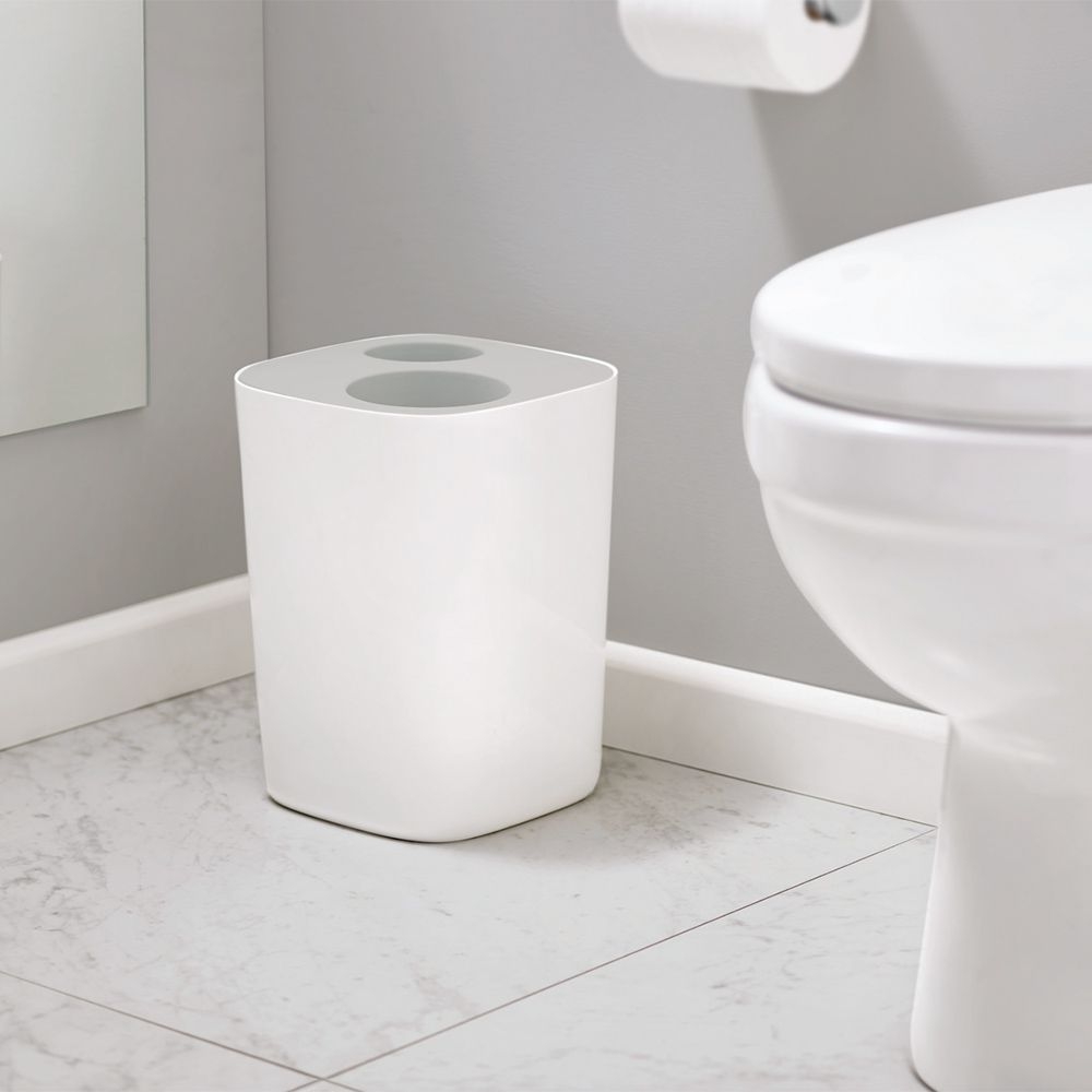 Joseph Joseph - Bathroom Trash Splitter Split™ - White/Grey