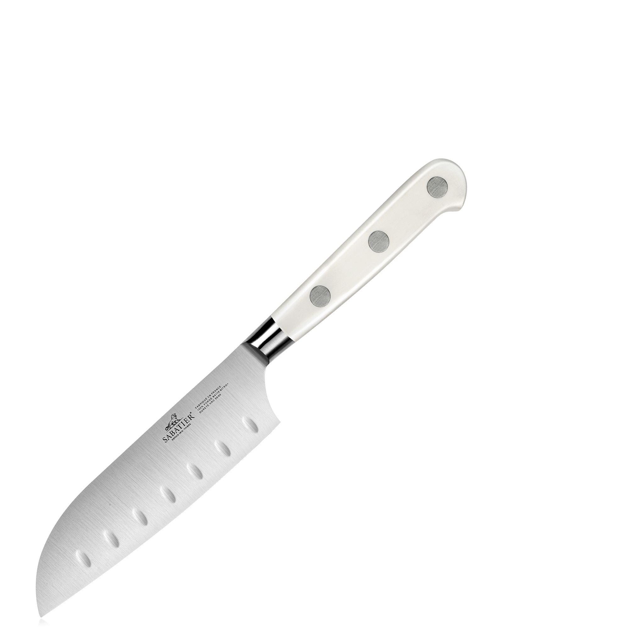 Sabatier - Mini-Santokumesser Kullenschliff 13 cm - IDÉAL TOQUE BLANCHE