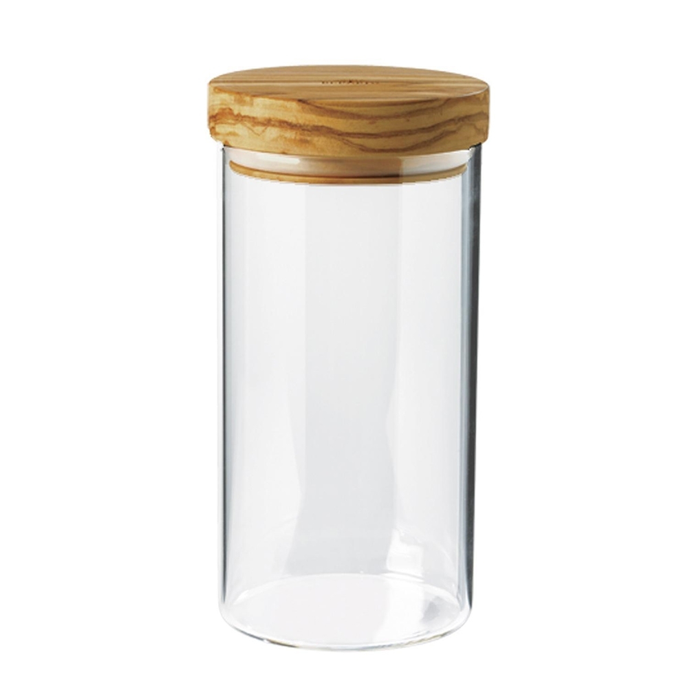 Berard Behälter Glas Olivenholzdeckel 900ml