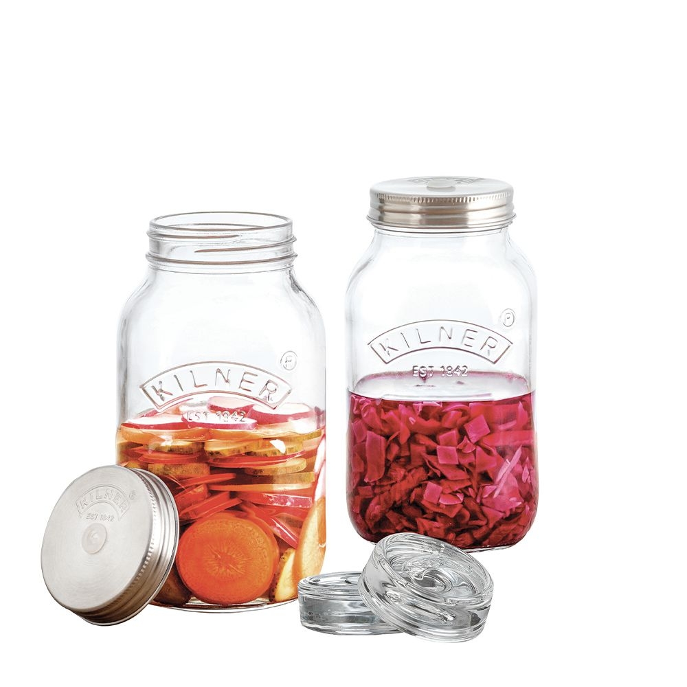 Kilner - Fermentiergläser 2er Set - 1 Liter