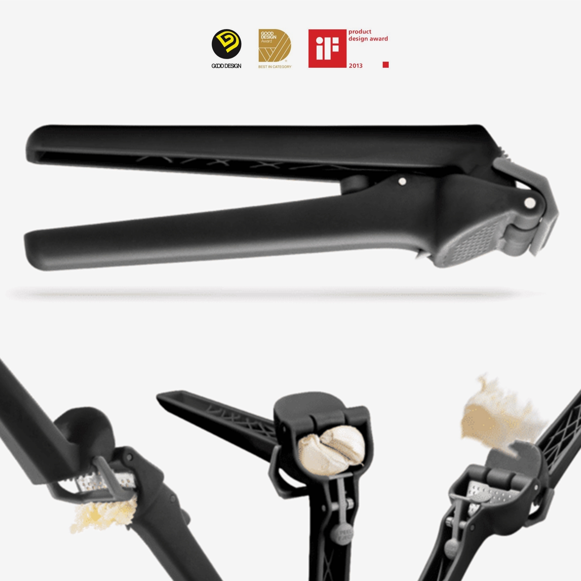 Dreamfarm - Garject Lite, black - garlic press