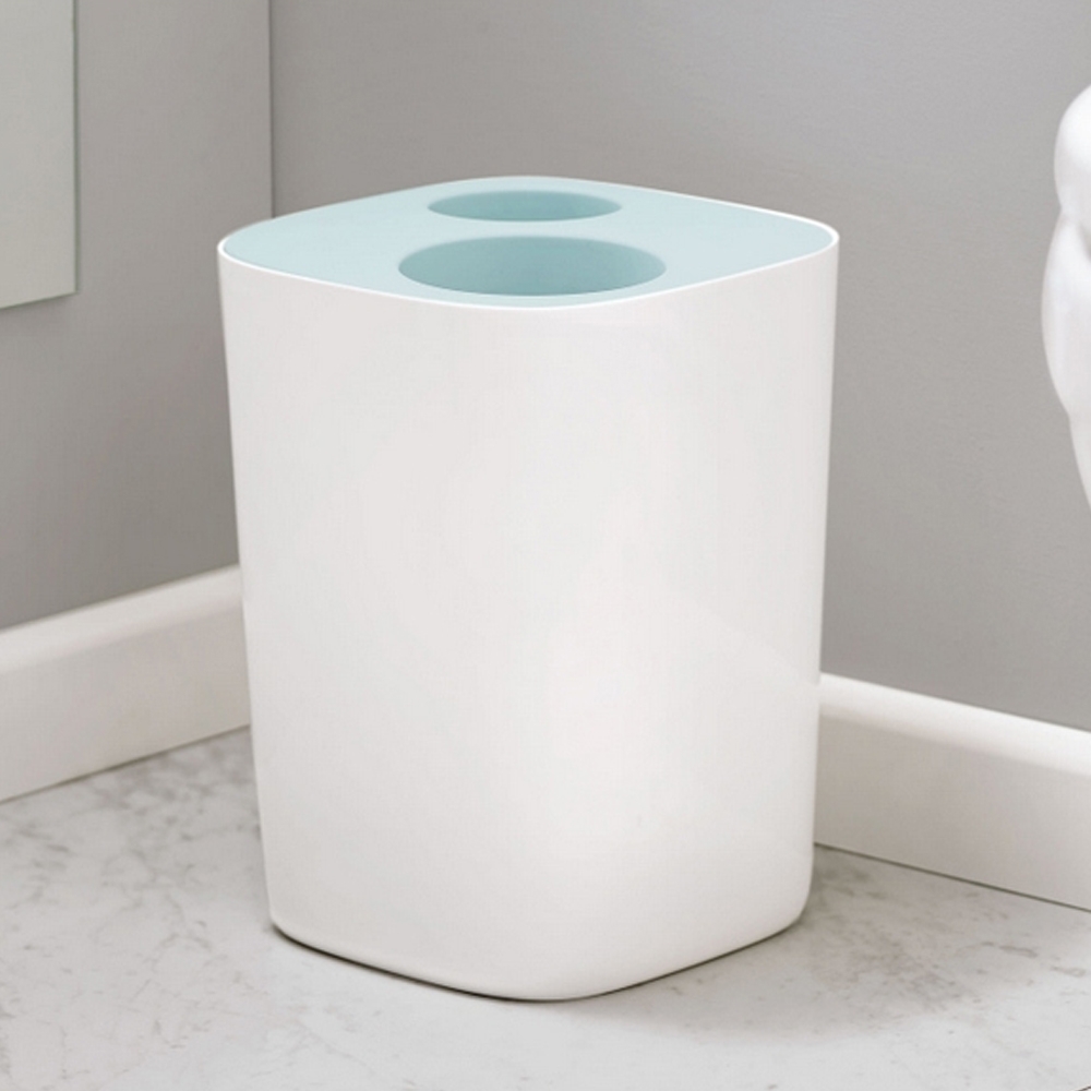 Joseph Joseph - Bathroom Trash Splitter Split™ - White/Blue