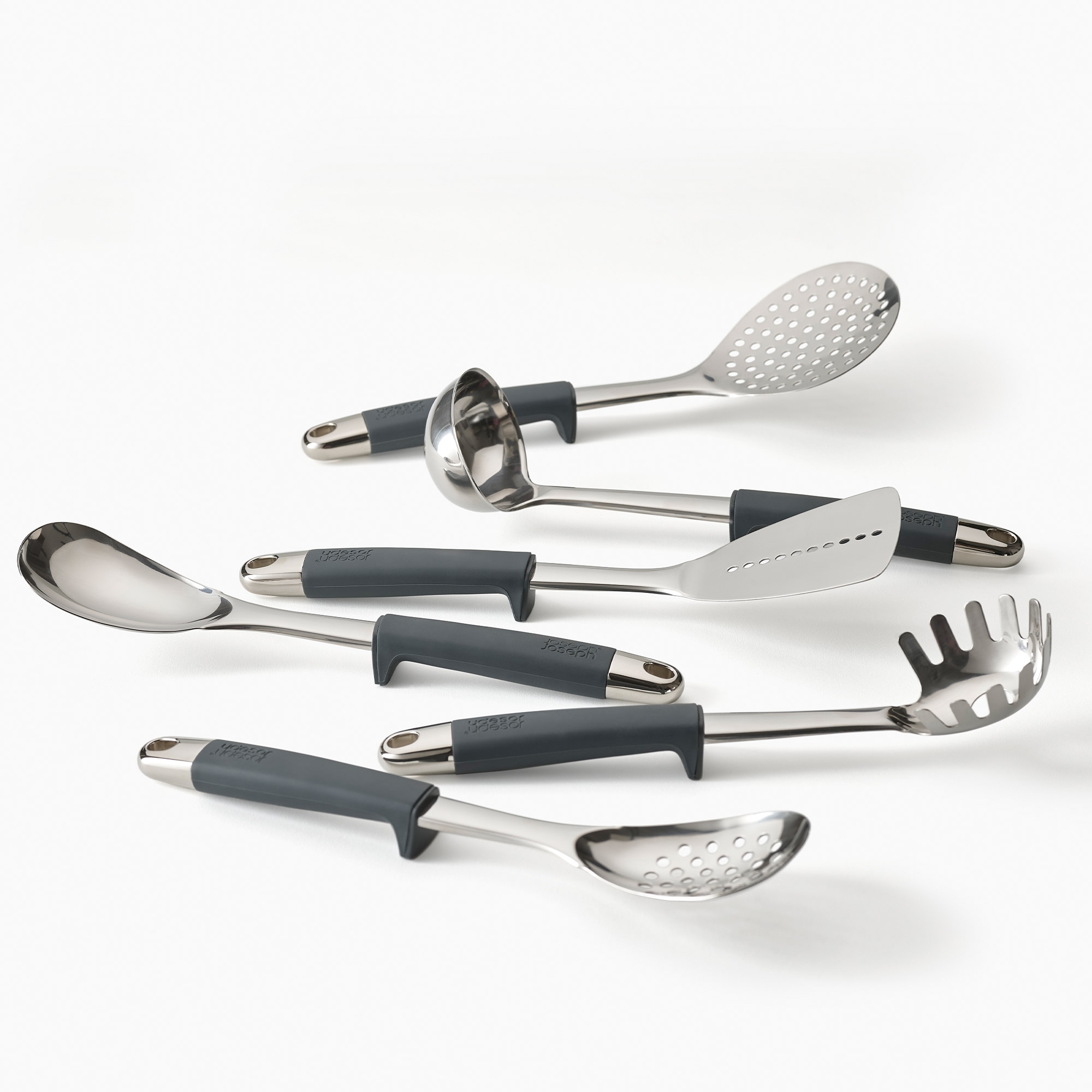 Joseph Joseph - Elevate™ Utensilien-Set aus Edelstahl mit Drehständer