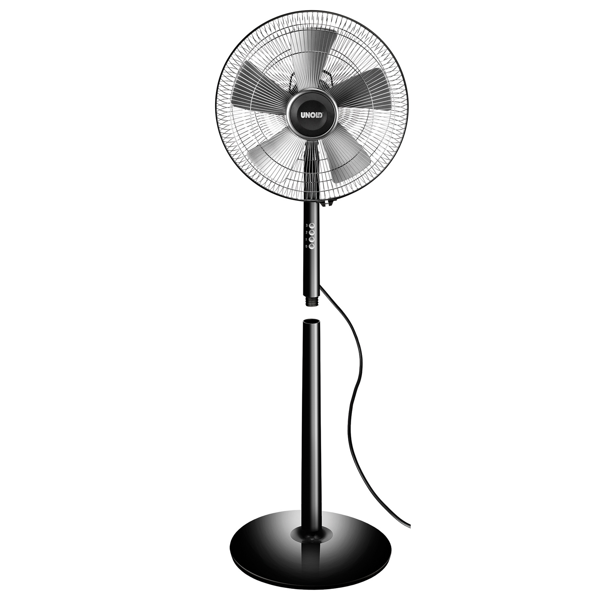 Unold - Standventilator Silverline - Black 40 cm