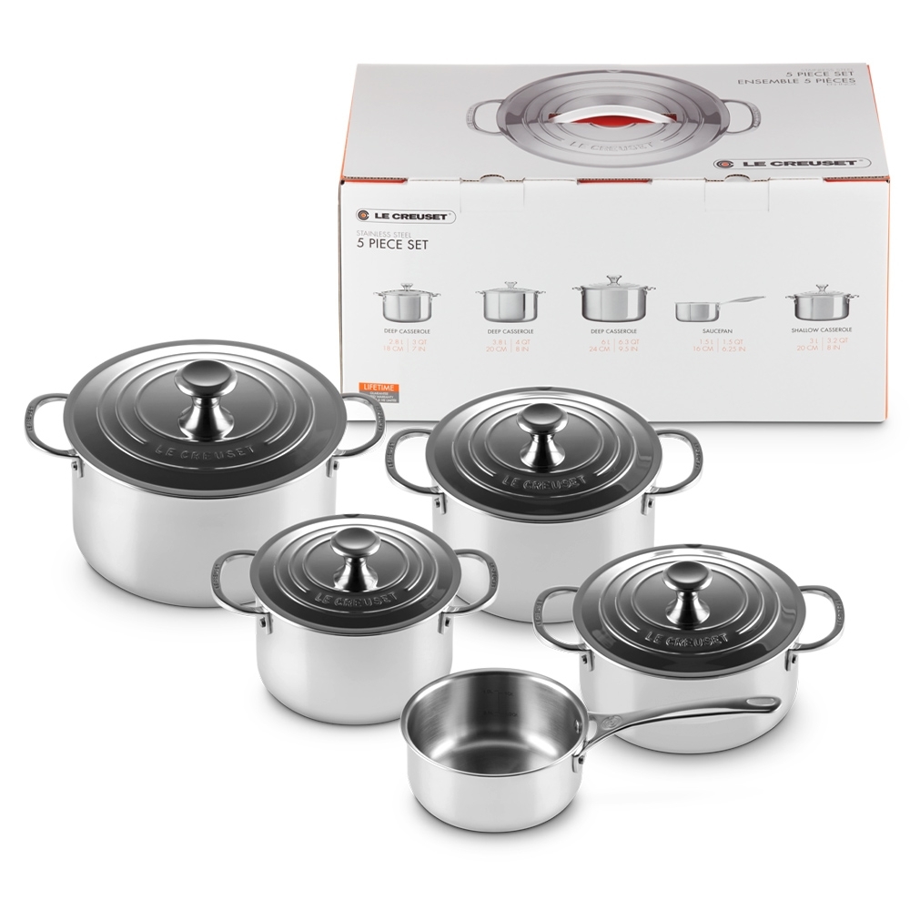 Le Creuset - 3-ply Plus Topfset 5-teilig