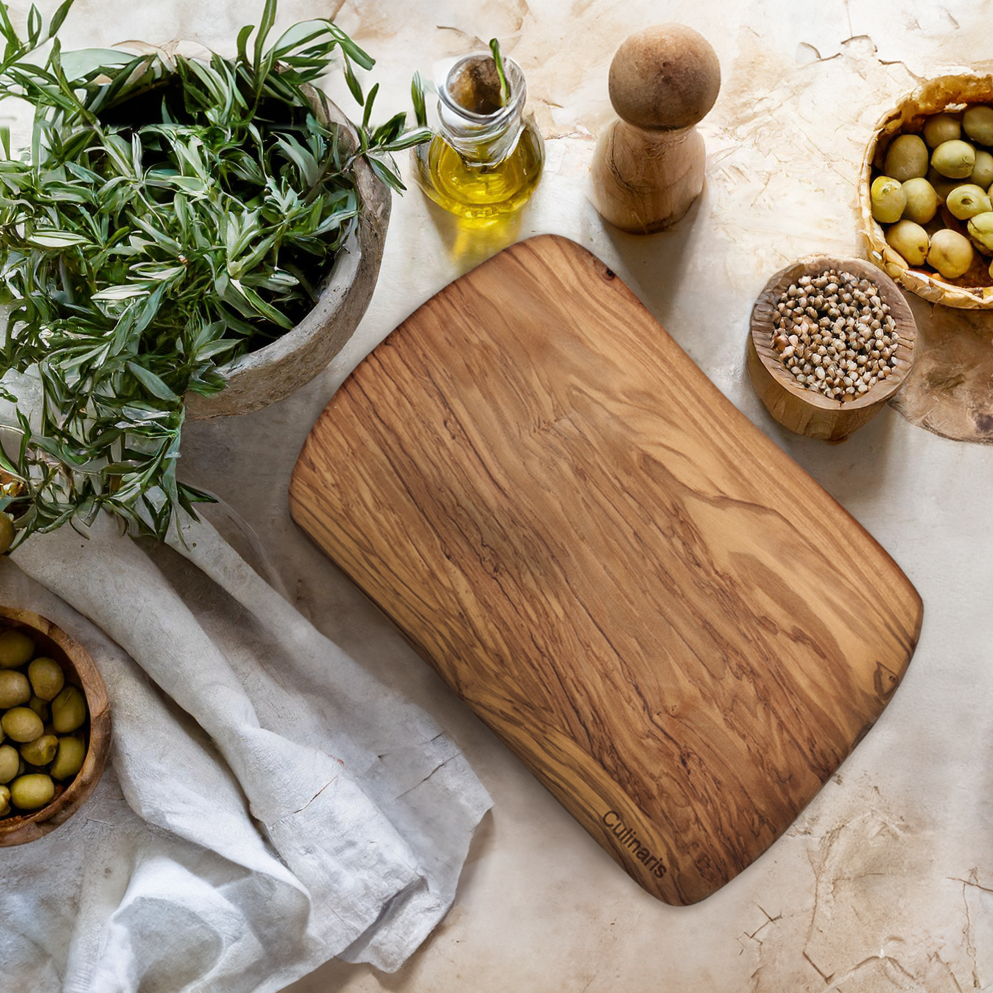 Culinaris - cutting board - olive wood - 30 x 20 cm