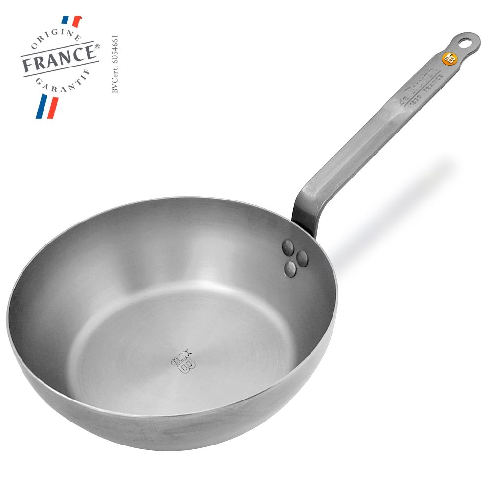 de Buyer - Country pan 24 cm + Frypan 28 cm + Turner + stoving oil