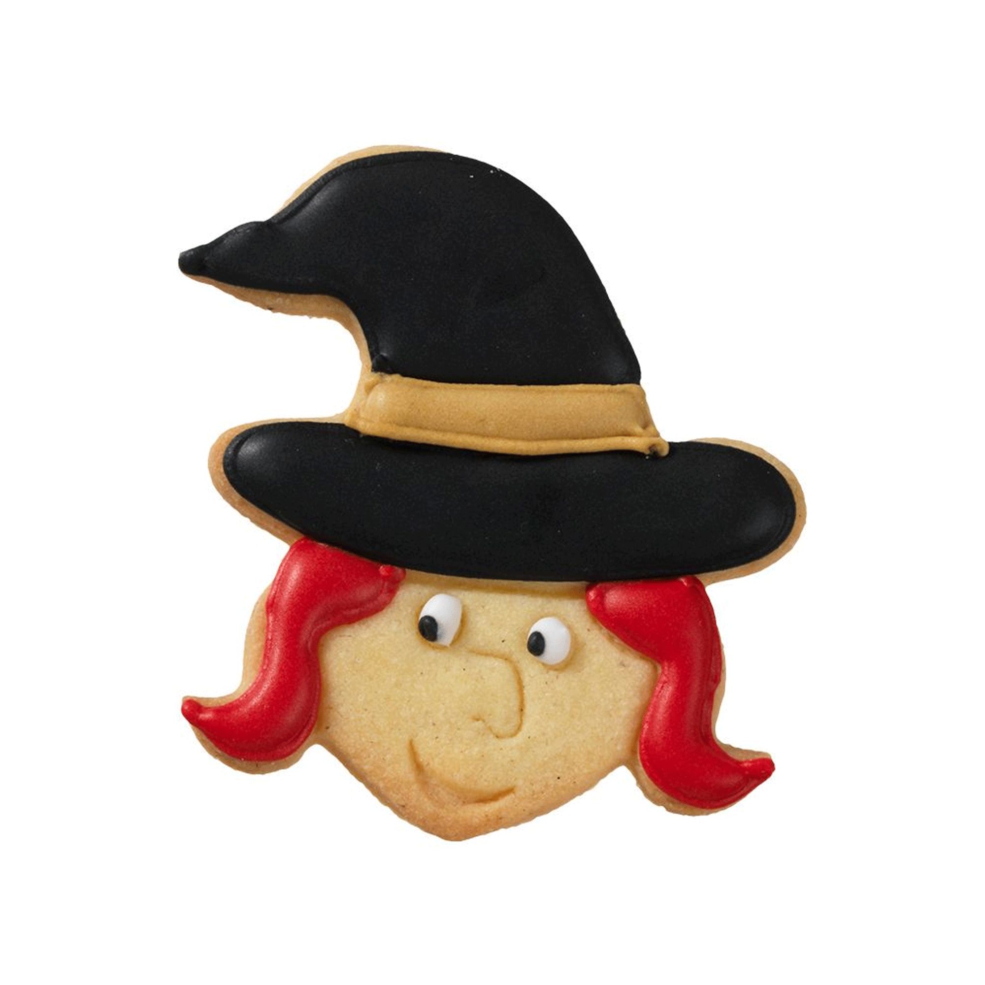 Birkmann - Cookie cutter Witch face, frontal, 8 cm