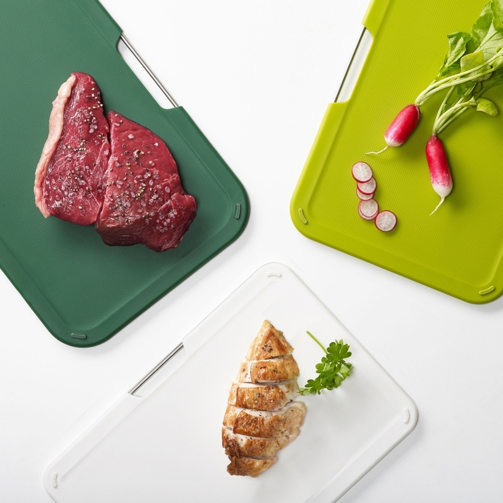 Joseph Joseph - 3-piece cutting board set green