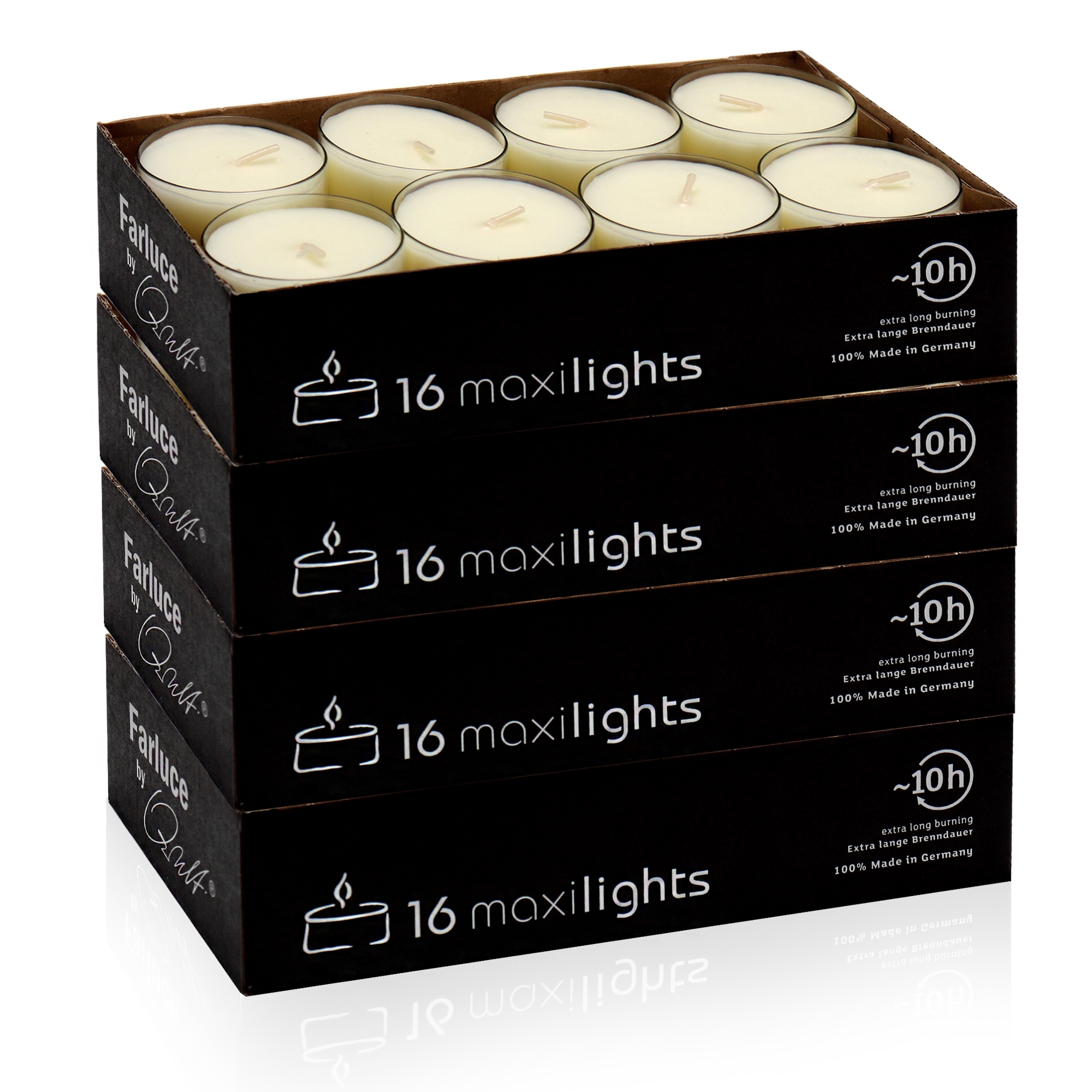 Qult Farluce Maxilights - 16 tealights - Ø 56 x 27 mm