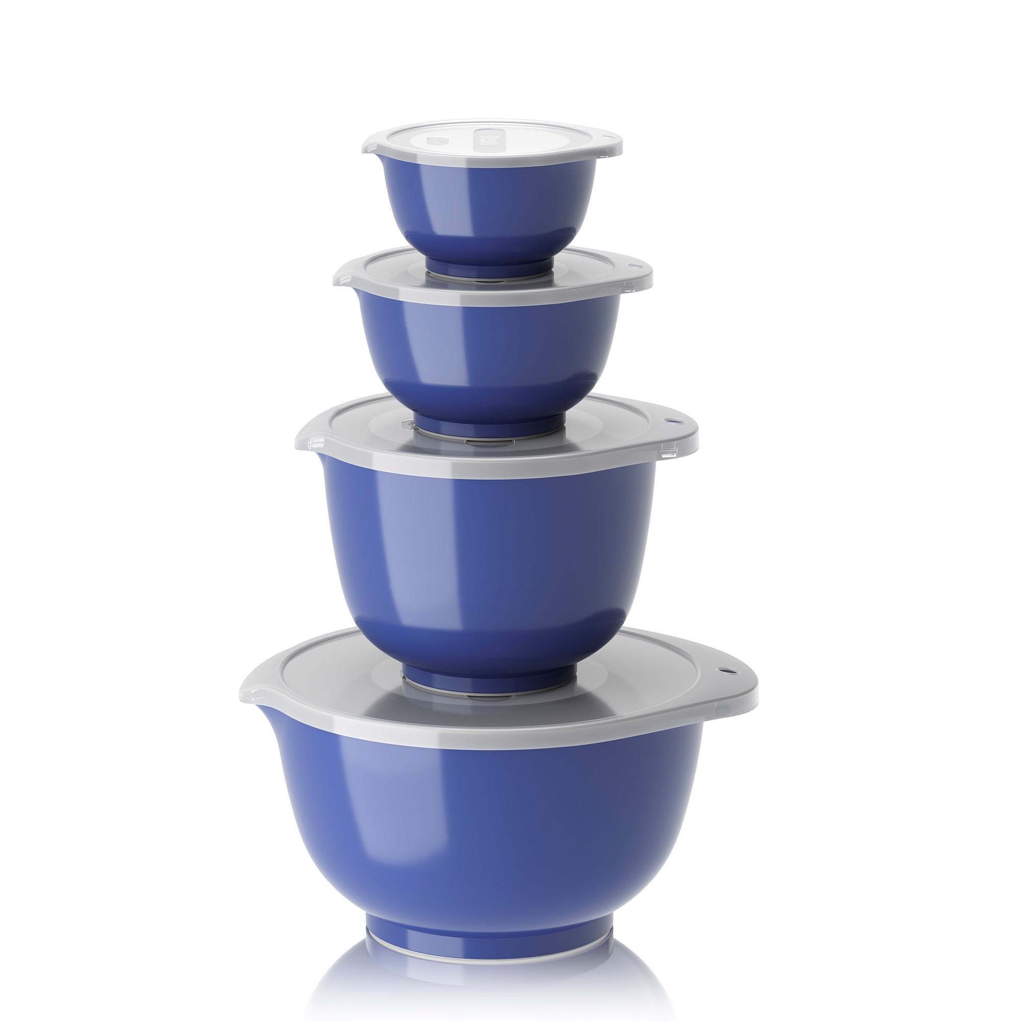 Rosti - Set NEW Margrethe 8-piece (0,25 + 0,5 + 1,5 + 3 L + matching lid) - Electric blue