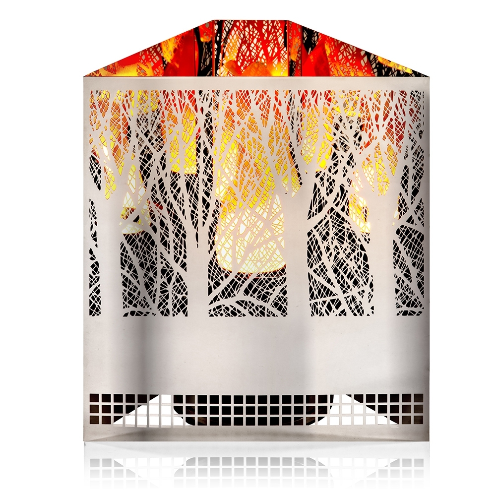 Apando - Flame light "Firebox" - Leaf