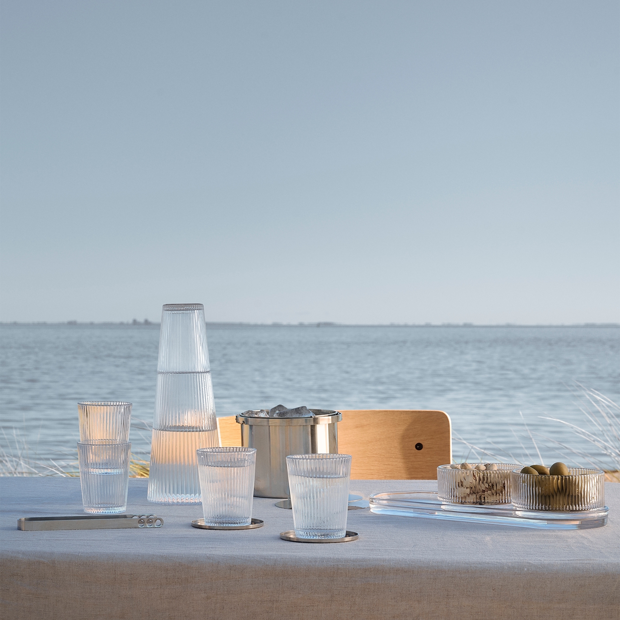 Stelton - Karaffe mit Glas PILASTRO