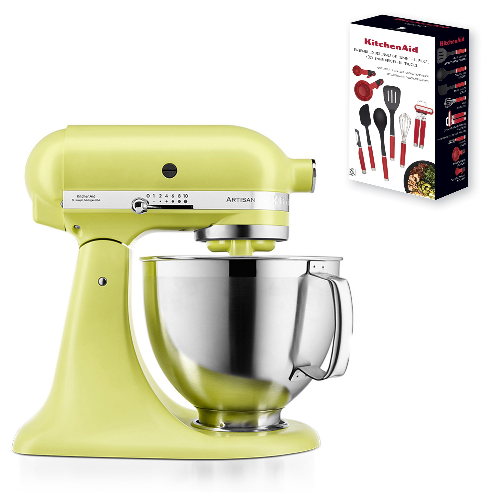 KitchenAid - Artisan Stand Mixer 5KSM185PS - Set -  Kyoto Glow