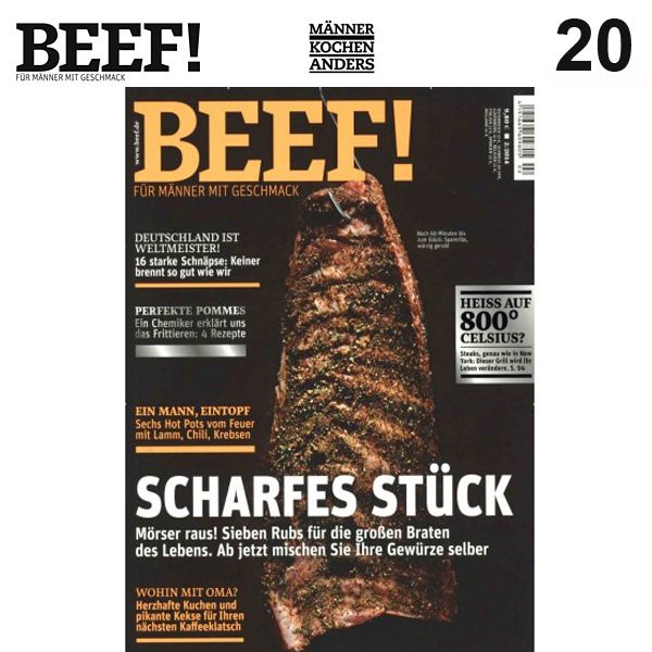 Nr. 20 BEEF! Für Männer mit Geschmack 2/2014 - Scharfes Stück!