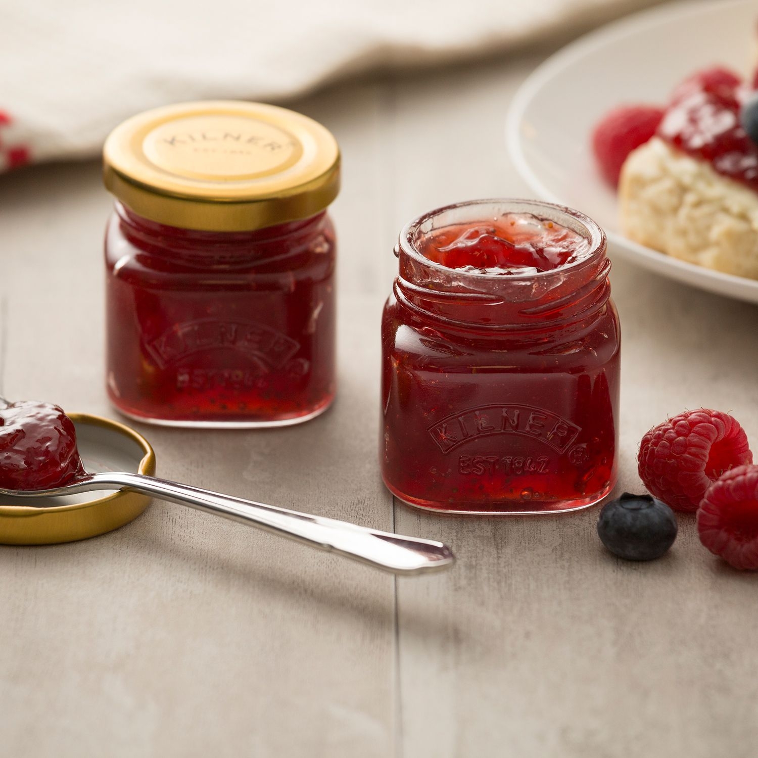 Kilner - 4 Mini Marmeladengläser im Set - á 55 ml