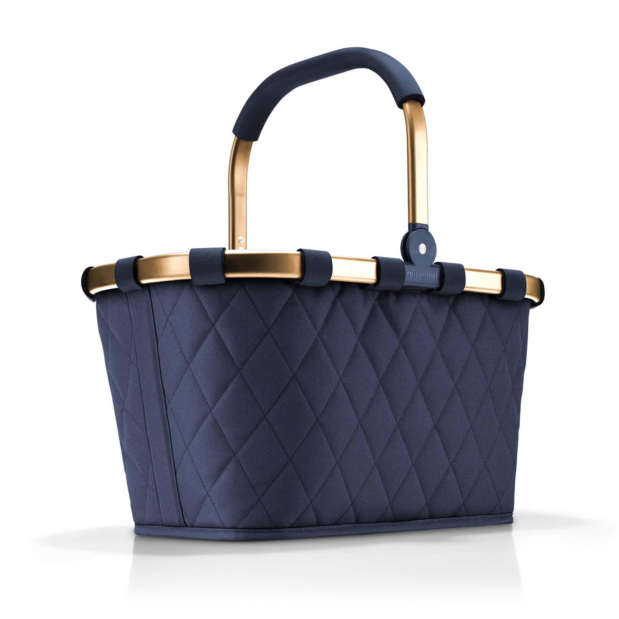 reisenthel - carrybag - frame rhombus midnight gold