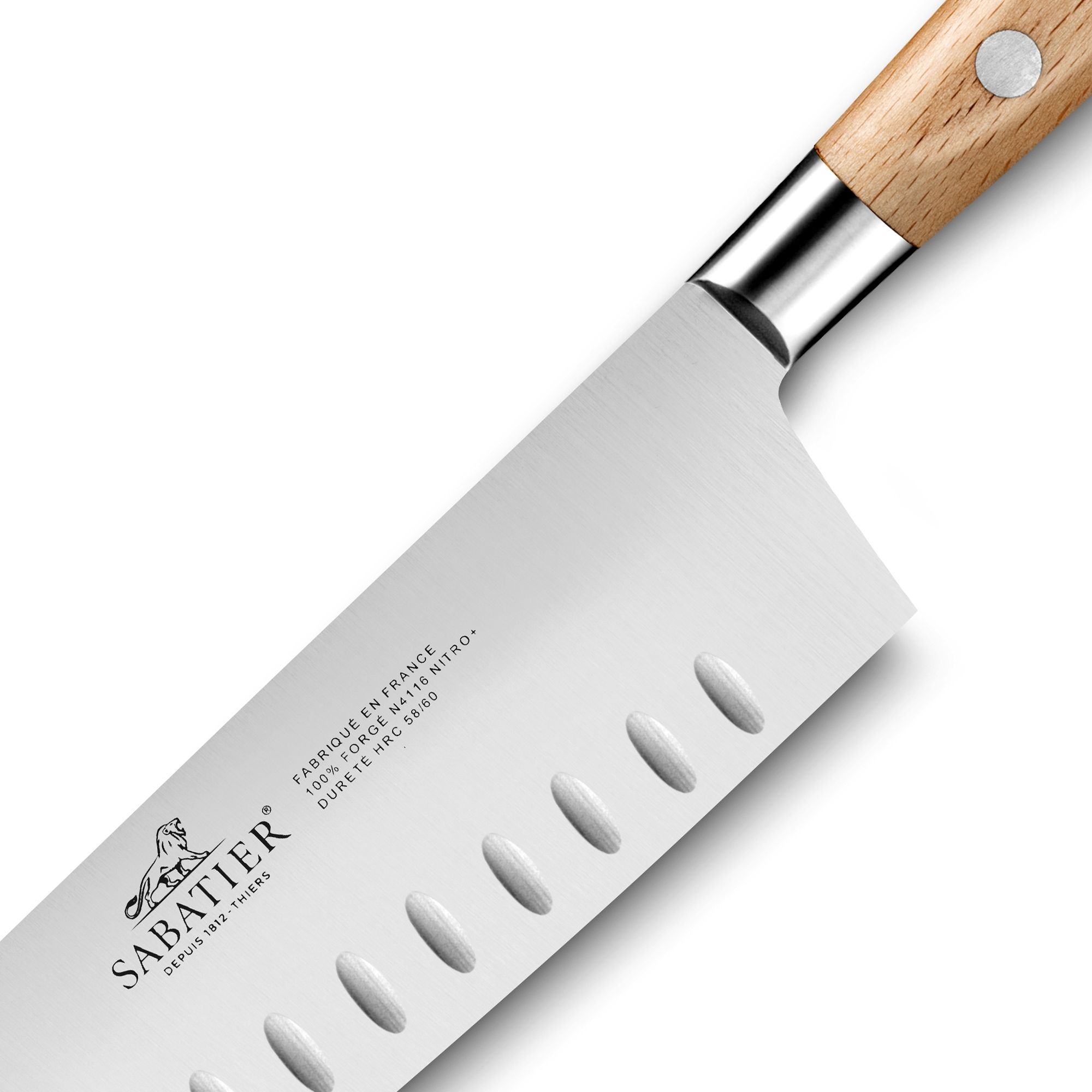 Sabatier - Scalloped Santoku 18 cm - IDÉAL BROCÉLIANDE