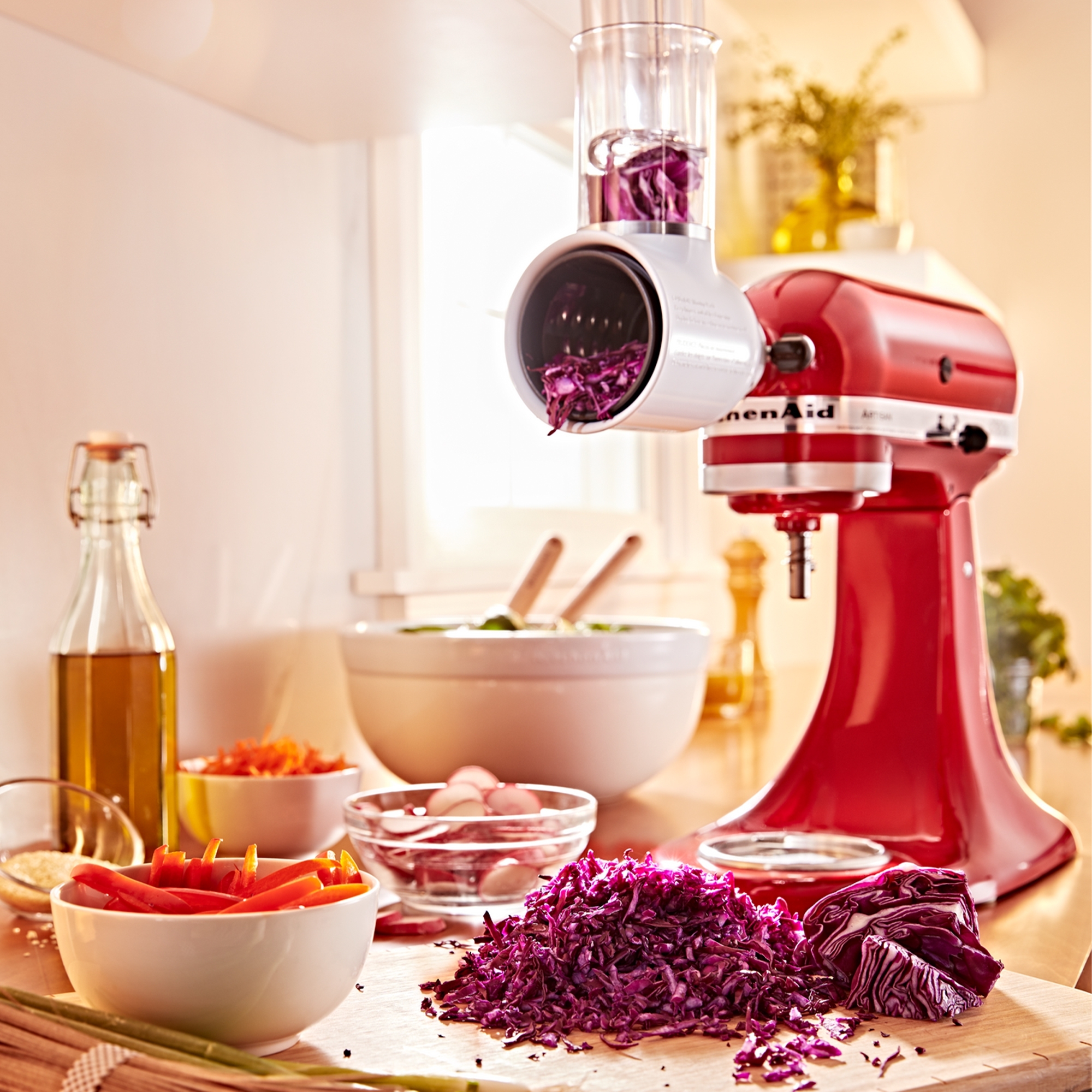 KitchenAid -  3 Zusatztrommeln zu Gemüseschneider 5KSMVSA