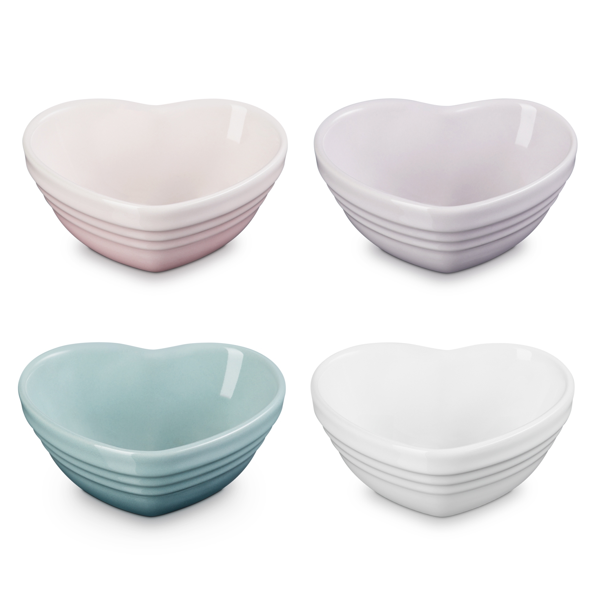 Le Creuset - Mini-Herzschälchen 4er-Set - 9 cm