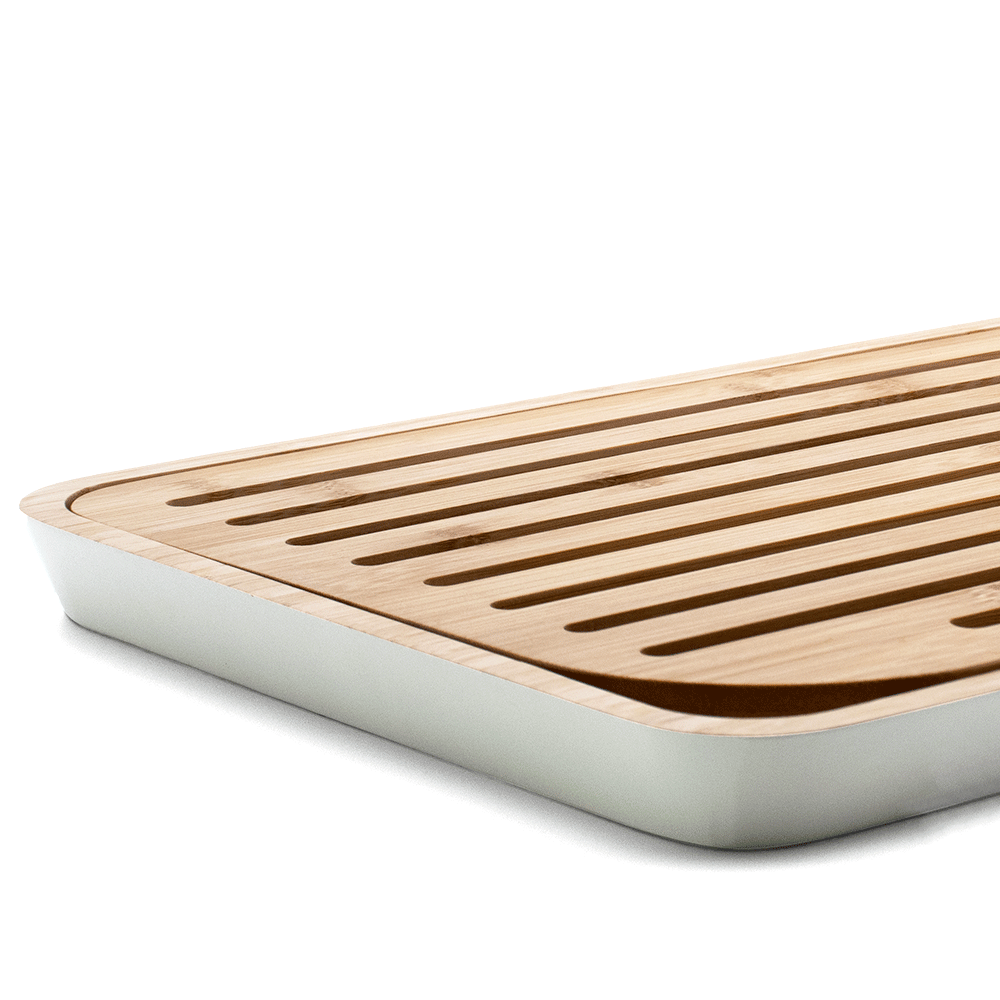 Pebbly - Breadboard Cut & Serve  26,5 x 36,5 cm - White