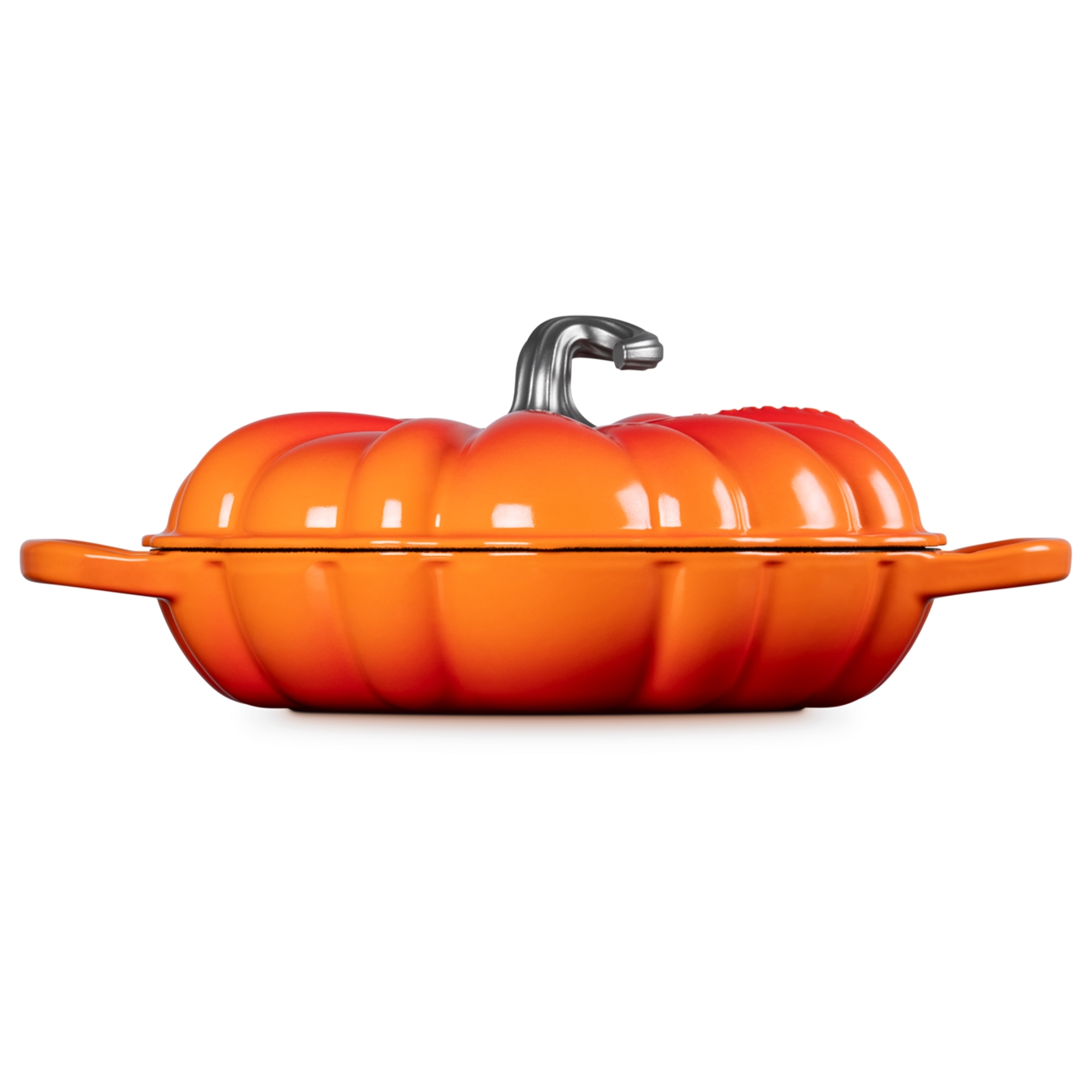 Le Creuset - Pumpkin Shallow Casserole 28 cm - 2,5 L - Volcanic