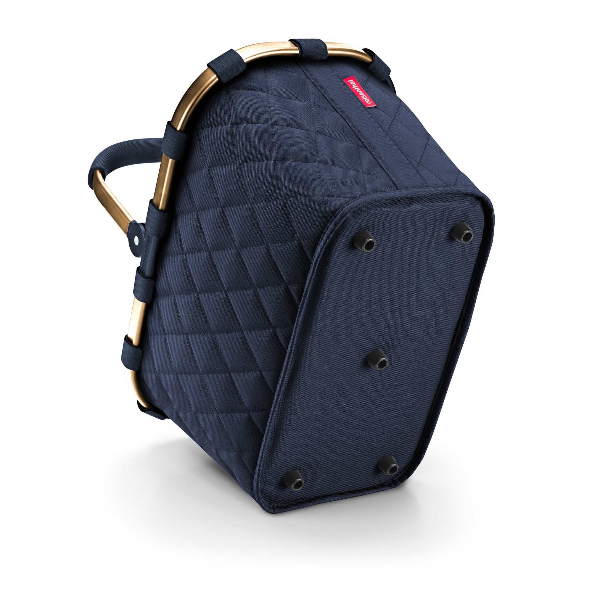 reisenthel - carrybag - frame rhombus midnight gold