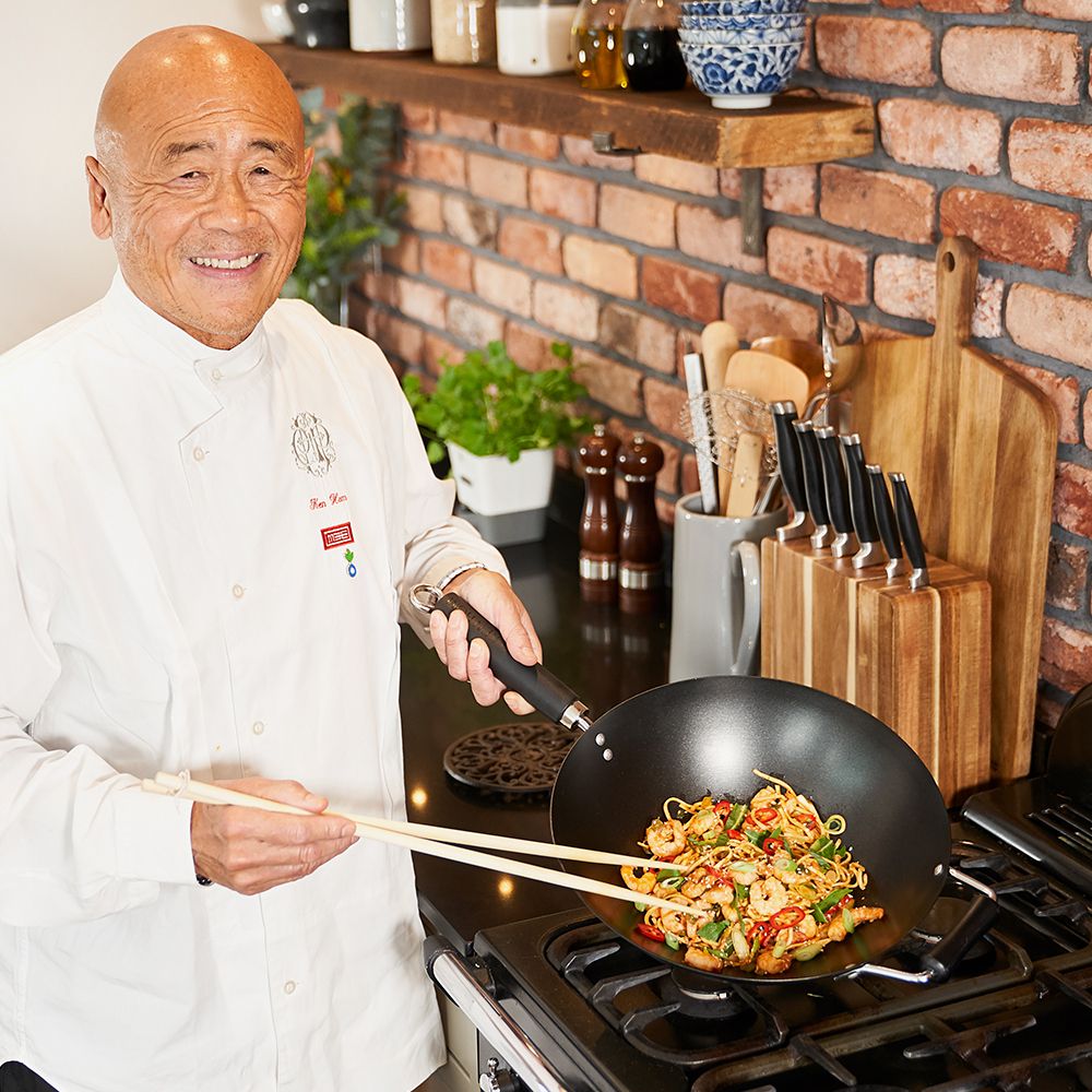 KEN HOM - Non Stick Carbon Steel Wok in 4 Sizes