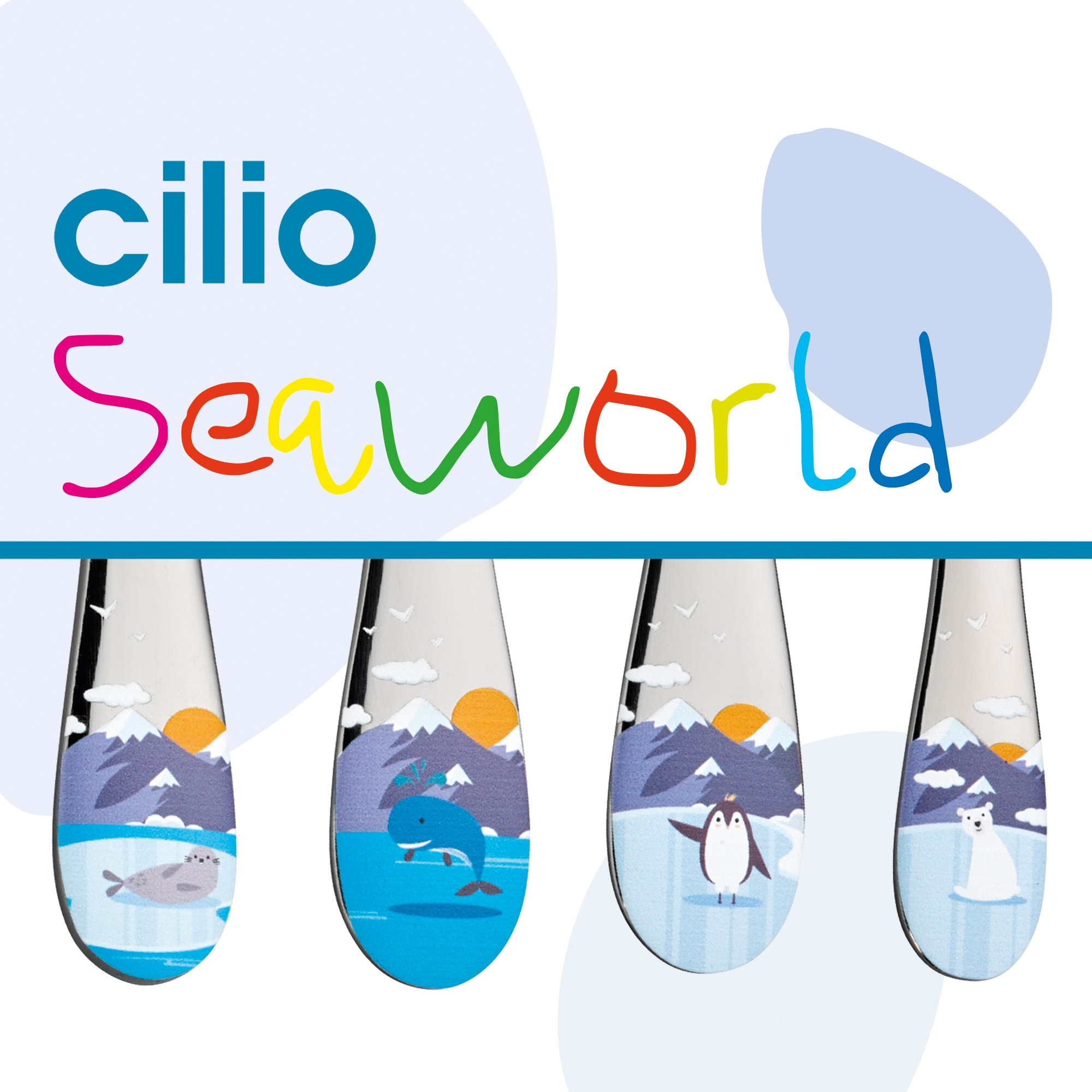 cilio - Kinderbesteck SEAWORLD 4-tlg.