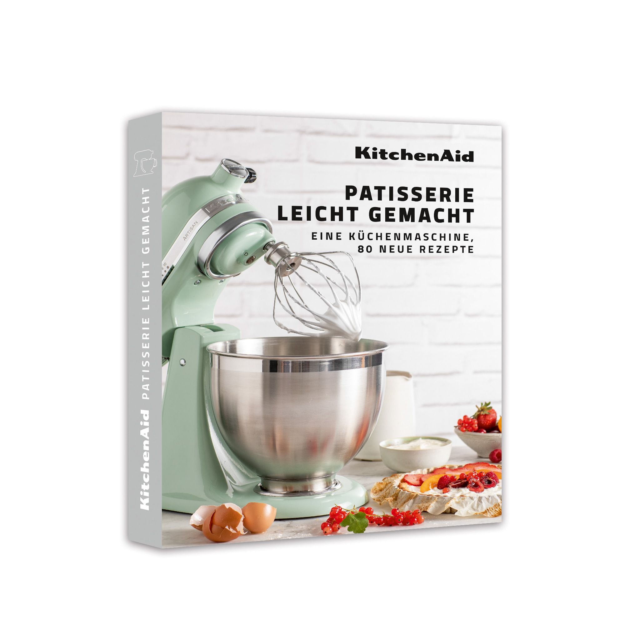 KitchenAid - Set Küchenmaschine 6,6 L + 15 tlg. Küchenhelfer-Set + Rezeptbuch „Patisserie leichtgemacht“ - Onyx Schwarz