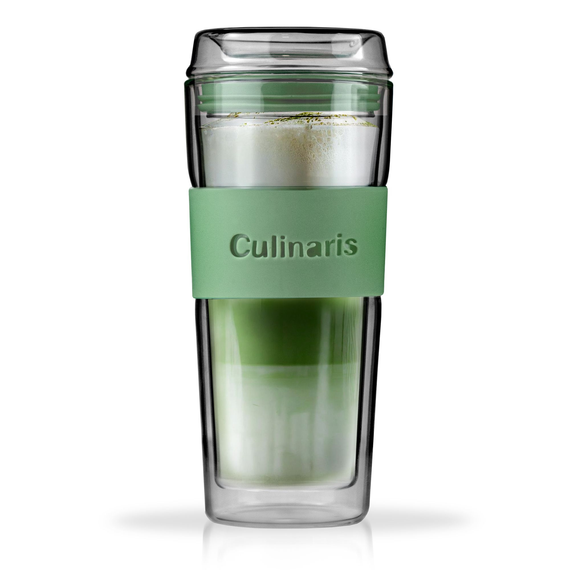 Culinaris - Glass Mug 420 ml - double-walled - mint green