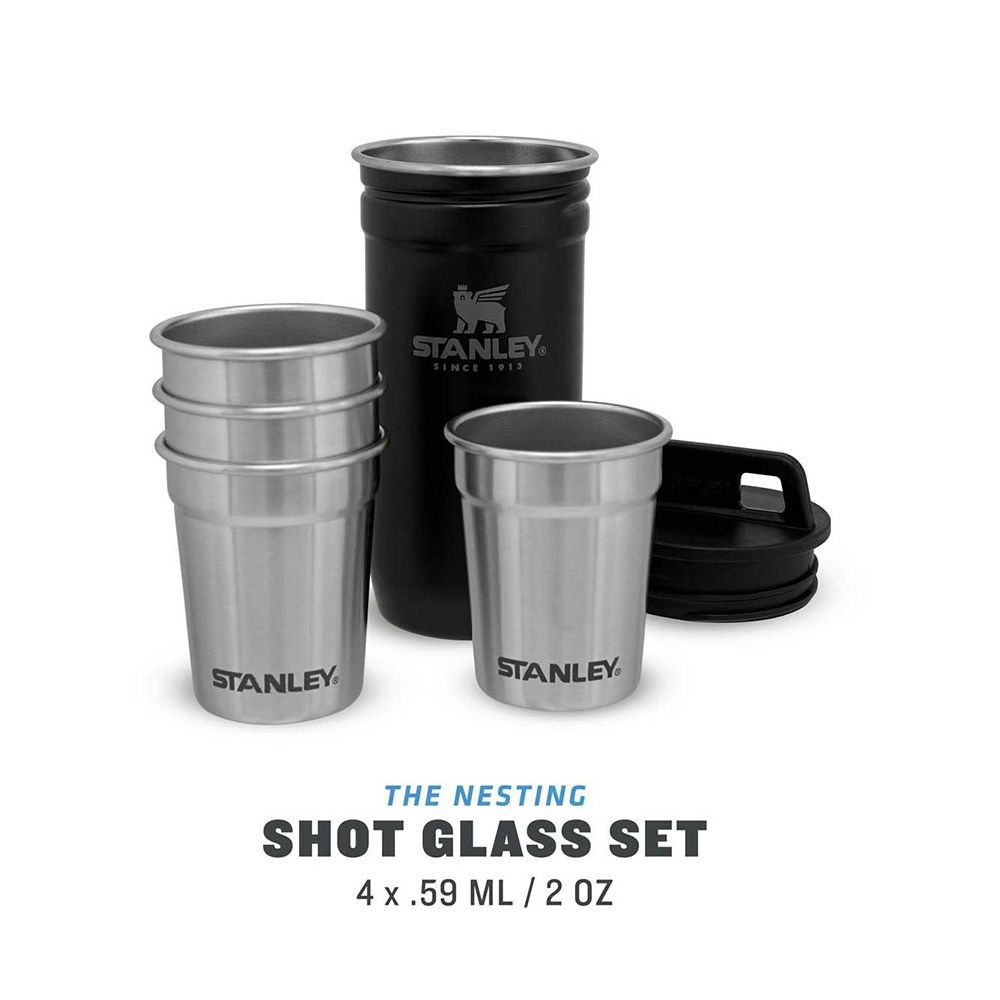 Stanley - Steel Shot-Becher 4er Set + Aufbewahrungsbehälter