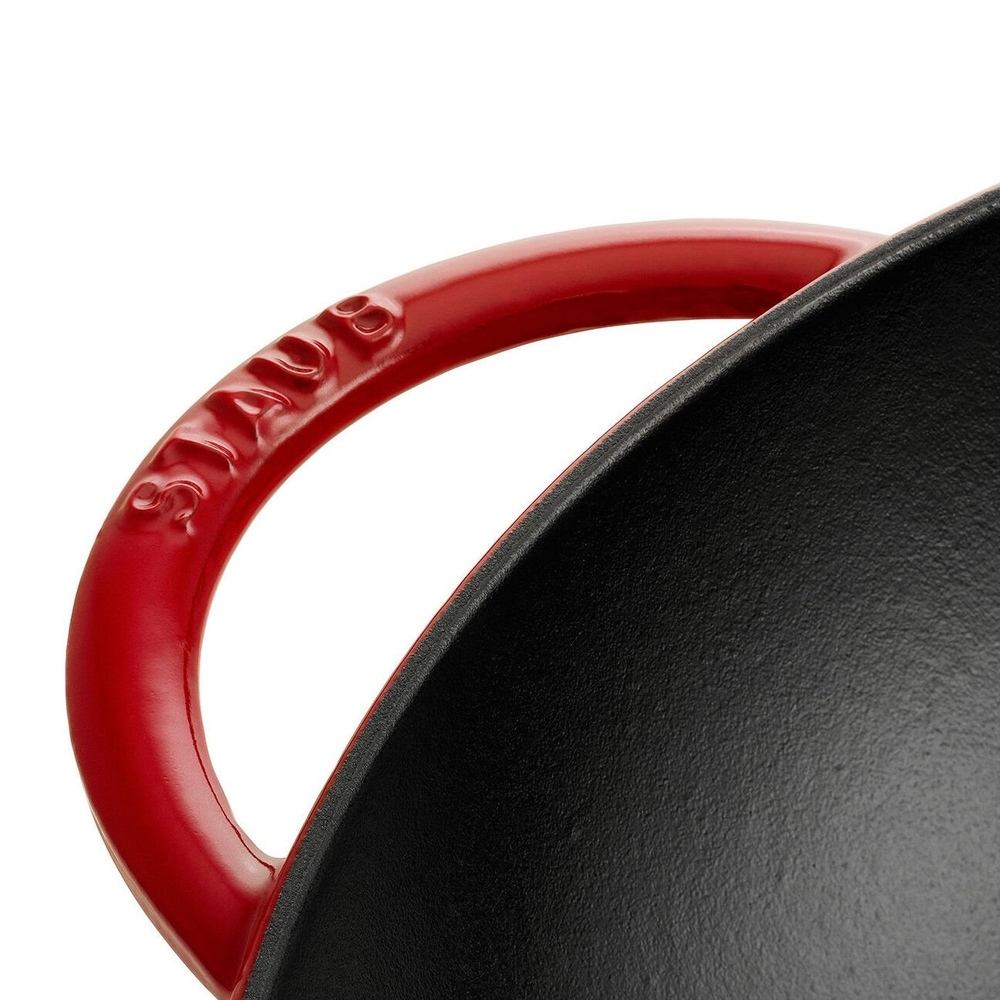 Staub - Wok with glass lid - 37 cm