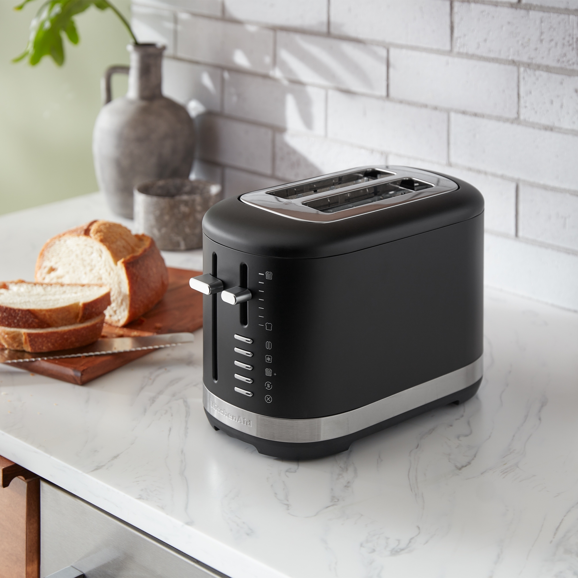 KitchenAid - Toaster mit manueller Bedienung für 2 Scheiben - Matt schwarz