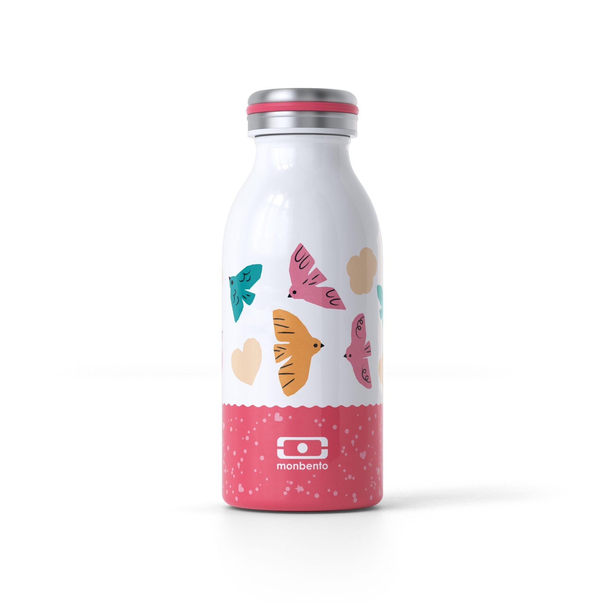 monbento - MB isotherme Trinkflasche Cooly rosa Birds