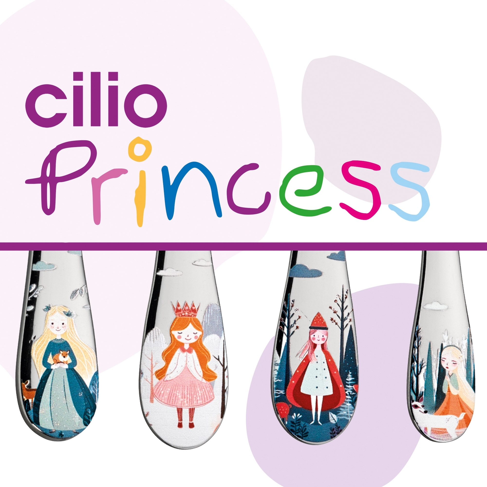 Cilio - Children's cutlery PRINCESS 4 pcs.