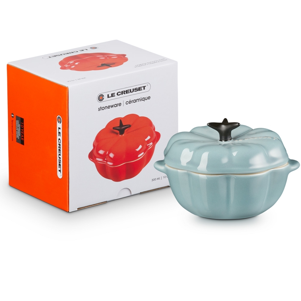 Le Creuset - Stoneware Pumpkin Casserole with lid 300 ml - Sea Salt