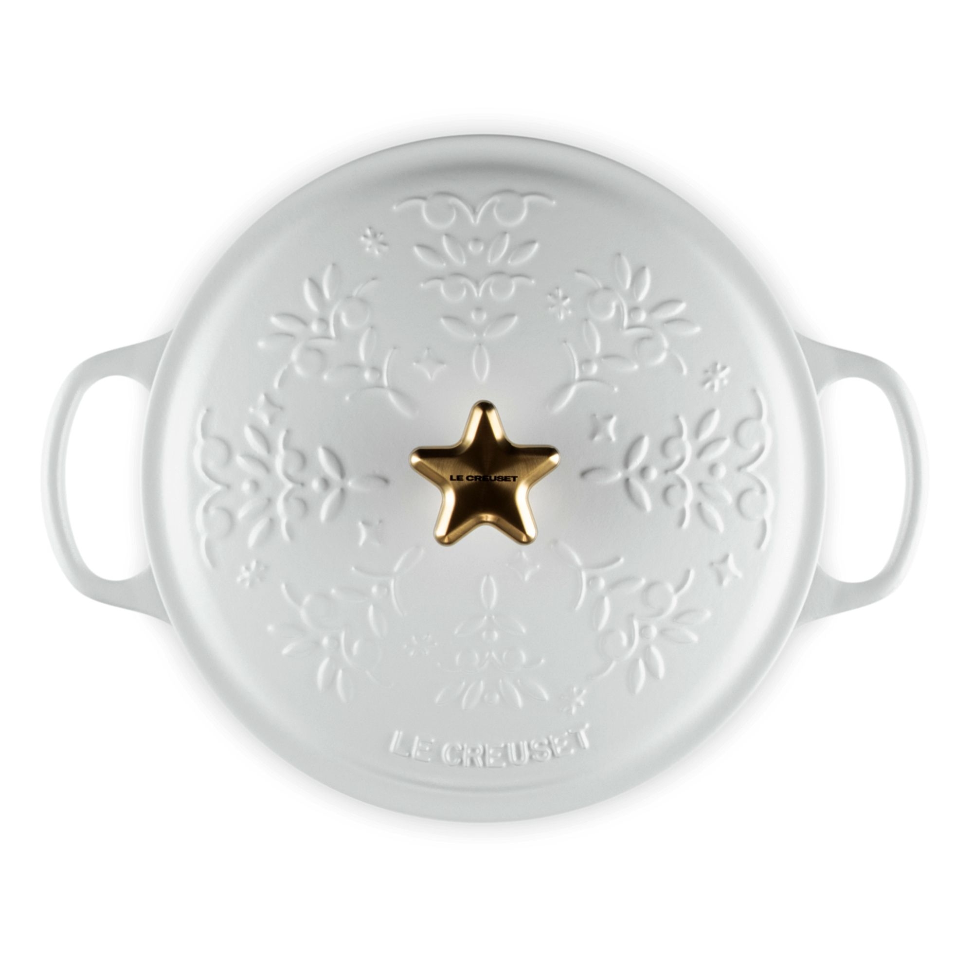 Le Creuset - Round Casserole with Gold Star Knob 24 cm - Noel Cotton