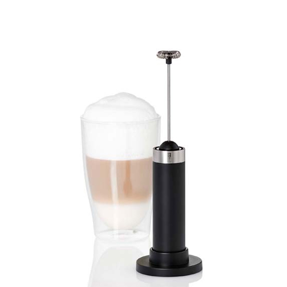 Aerolatte Steam-Free Electric Frother and Travel Case, Black Matte-  Batteries Included