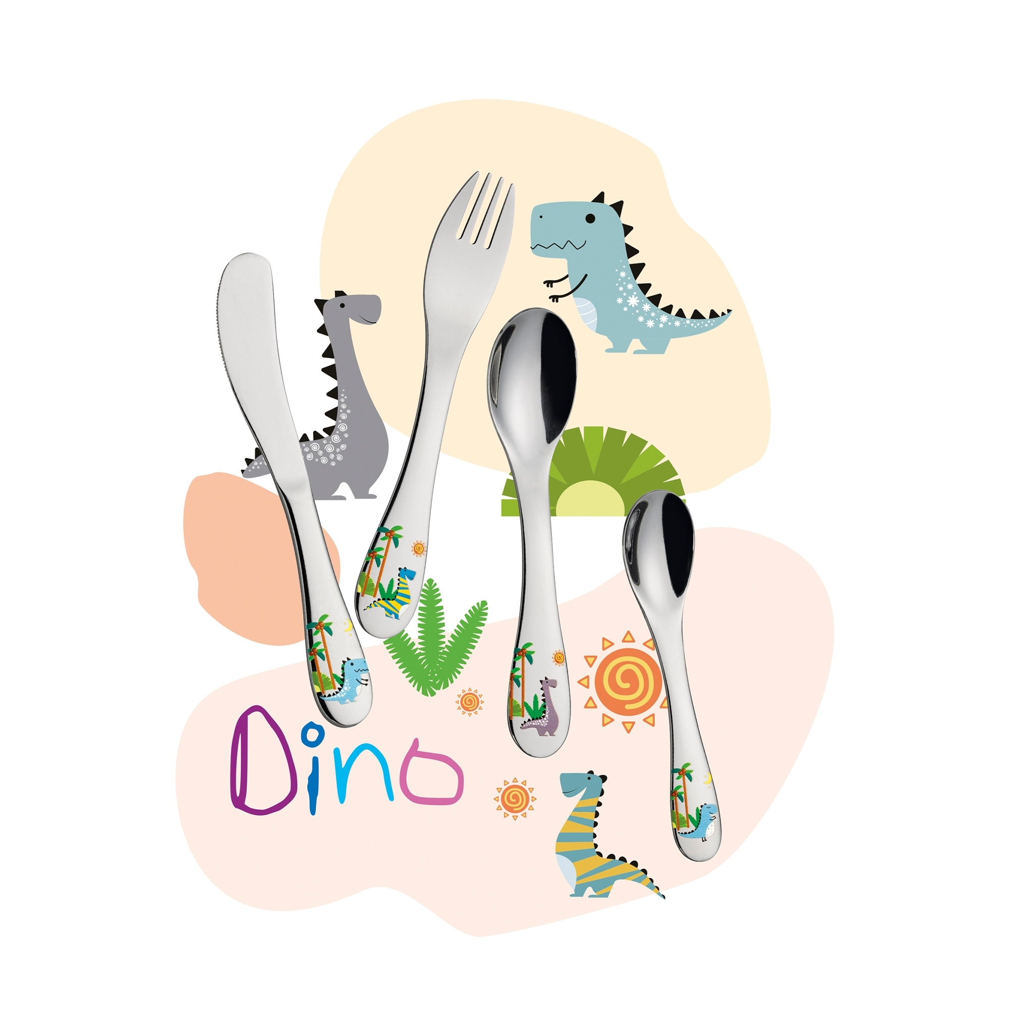 Cilio - Children's cutlery DINO 4 pcs.
