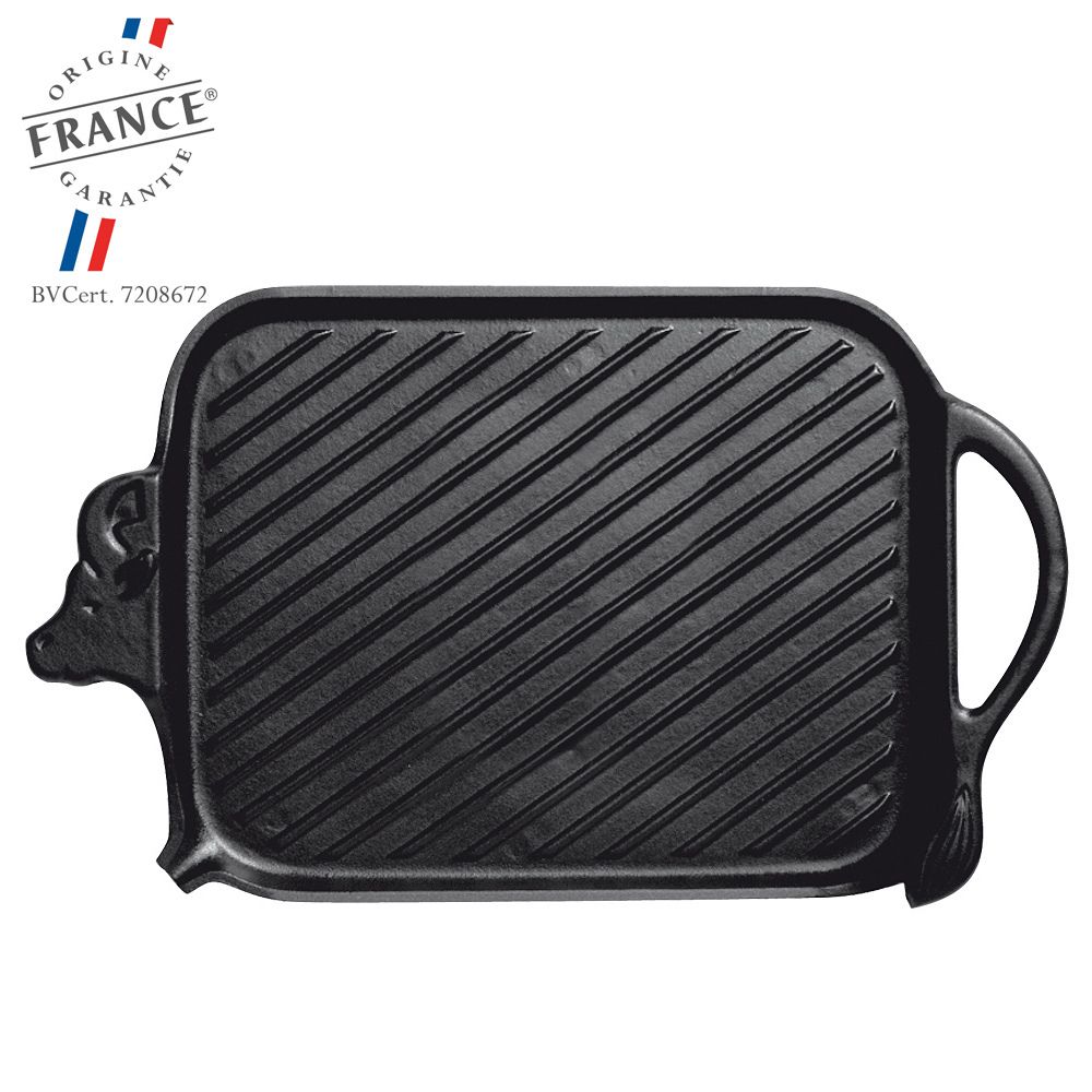 Chasseur 14'' Enameled Cast Iron Grill Pan