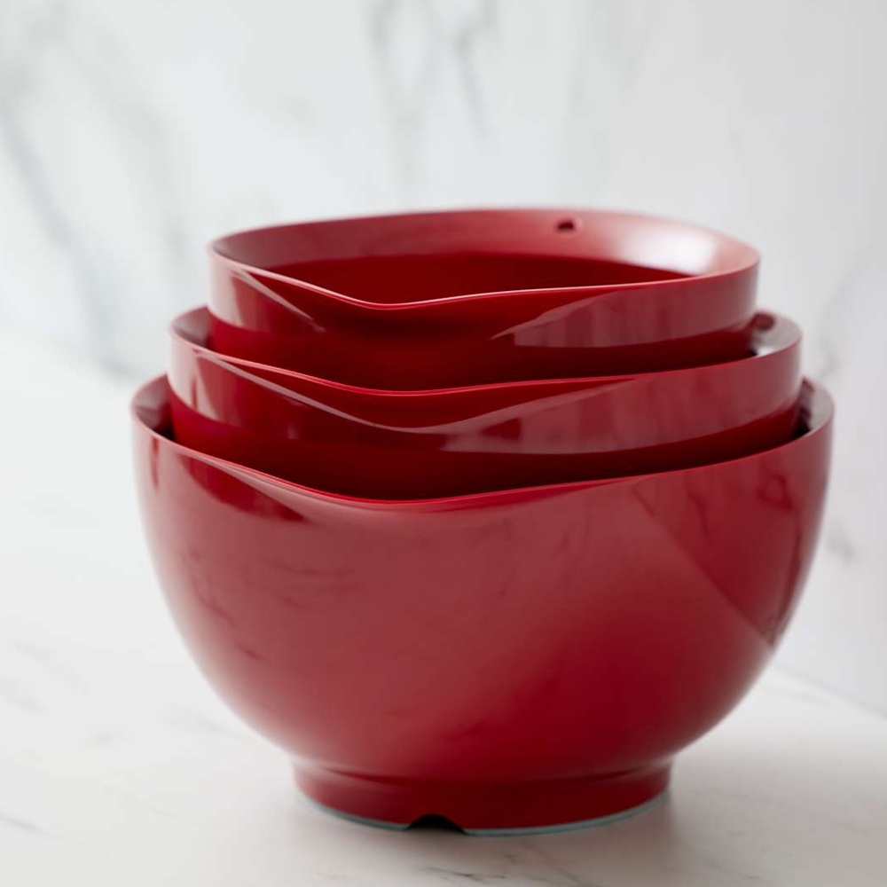 Rosti - Victoria mixing bowl - set 2 + 3 + 4 liters - Red