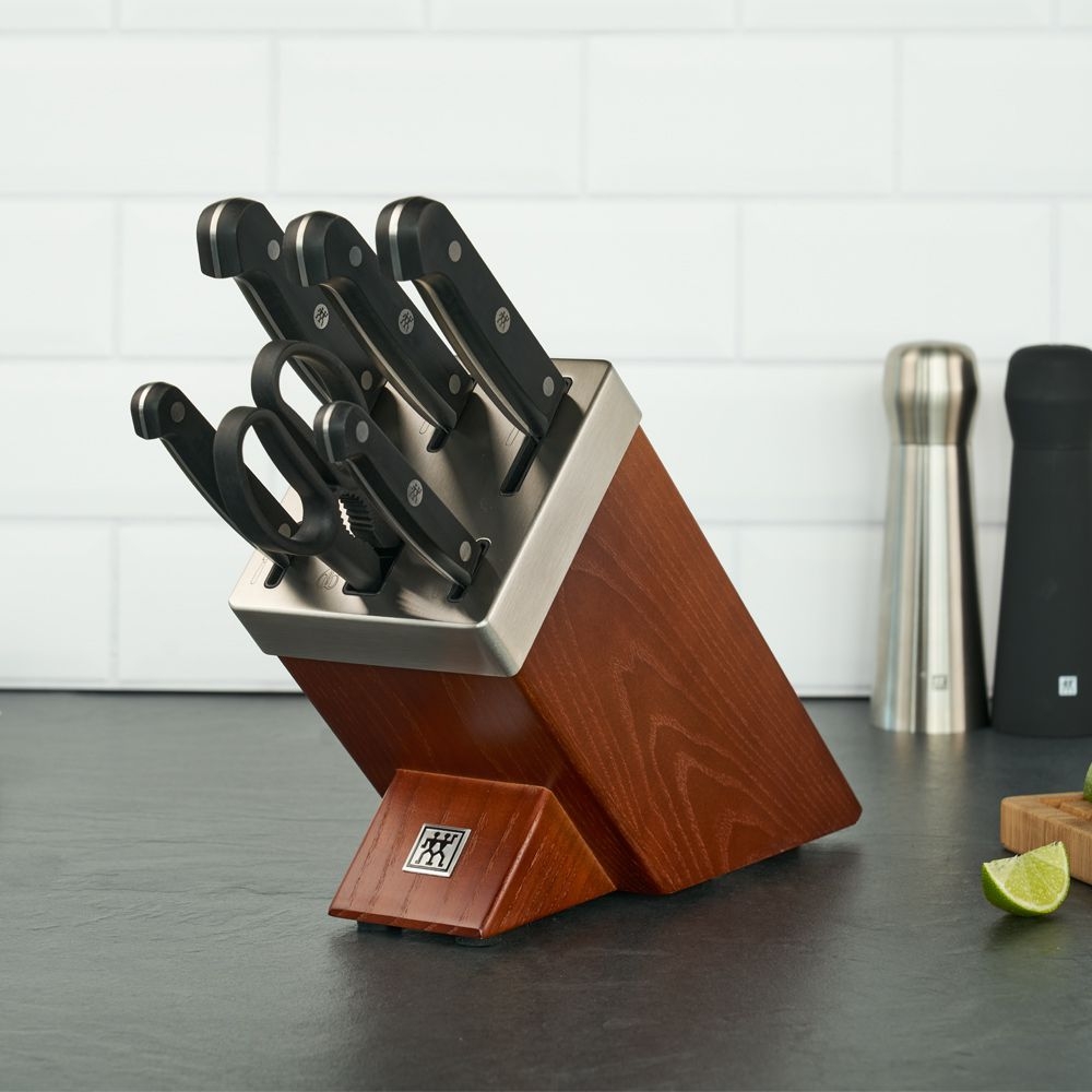 ZWILLING - Selbstschärfender Messerblock 7-tlg | Gourmet | Chocolate